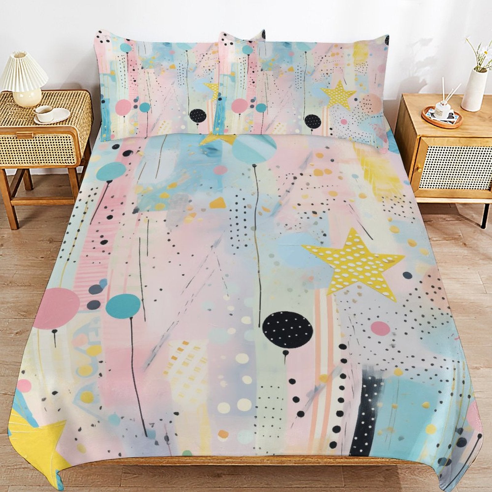 Queen 3-Piece Bedding Set-90"x90"/ 229x229cm