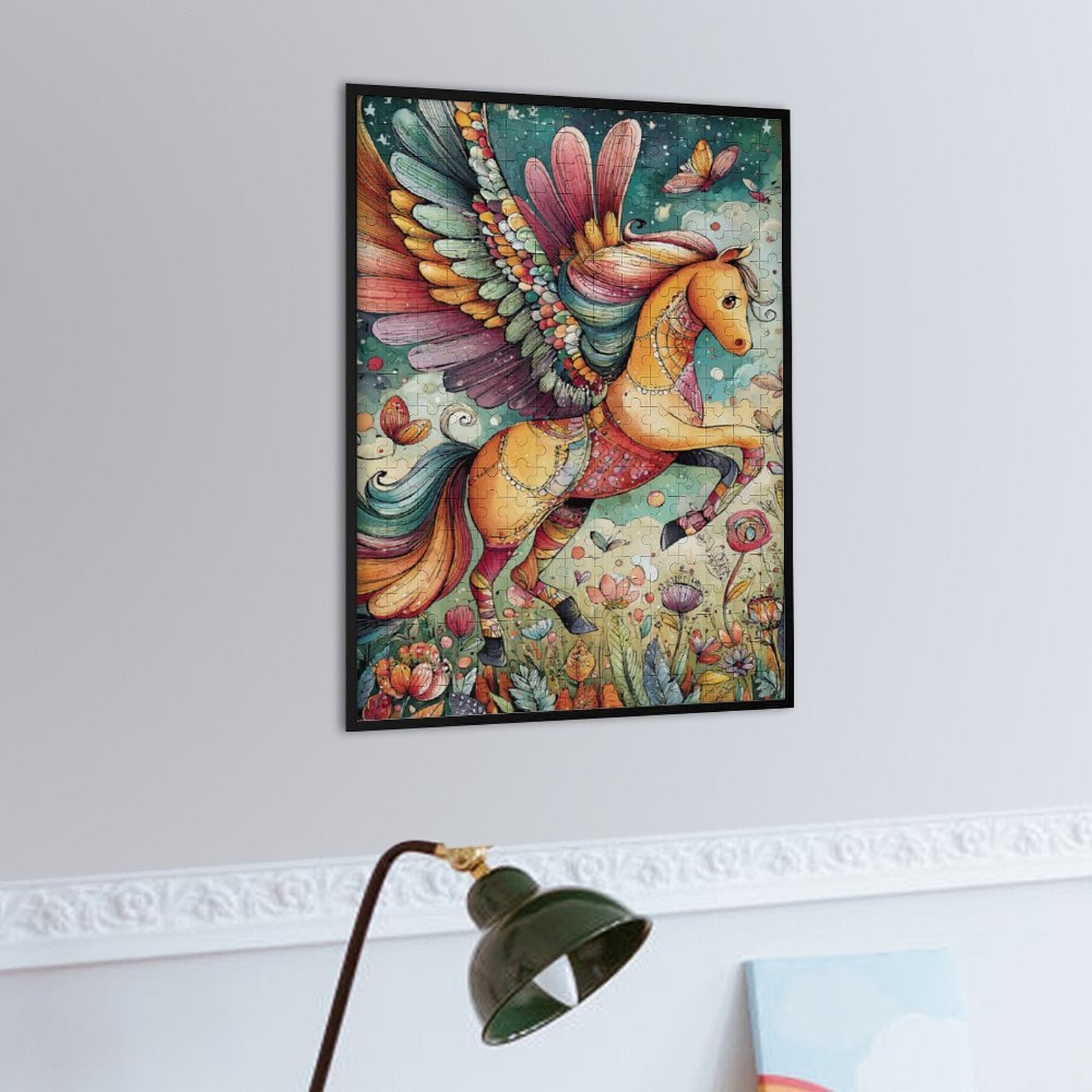 Colorful Pegasus Wooden Puzzle