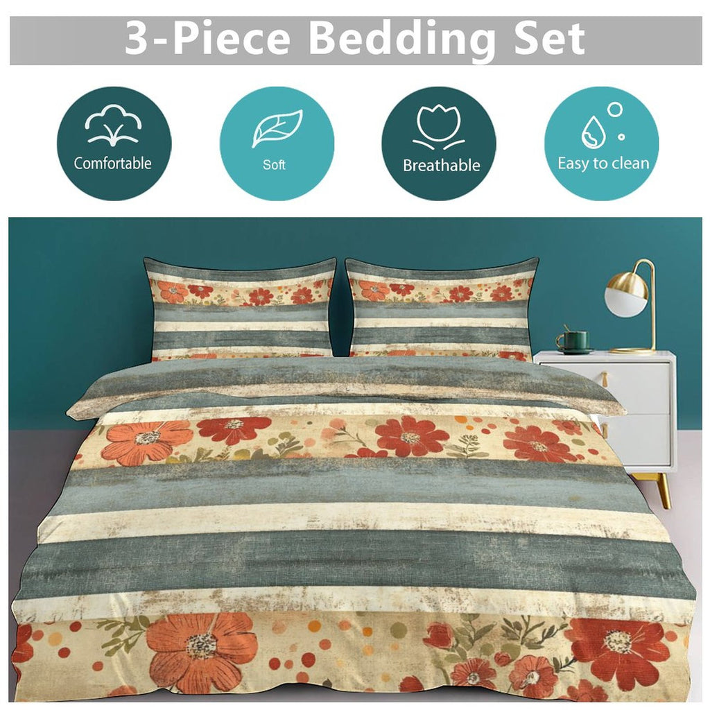 King 3-Piece Bedding Set-102"x90"/ 259x229cm