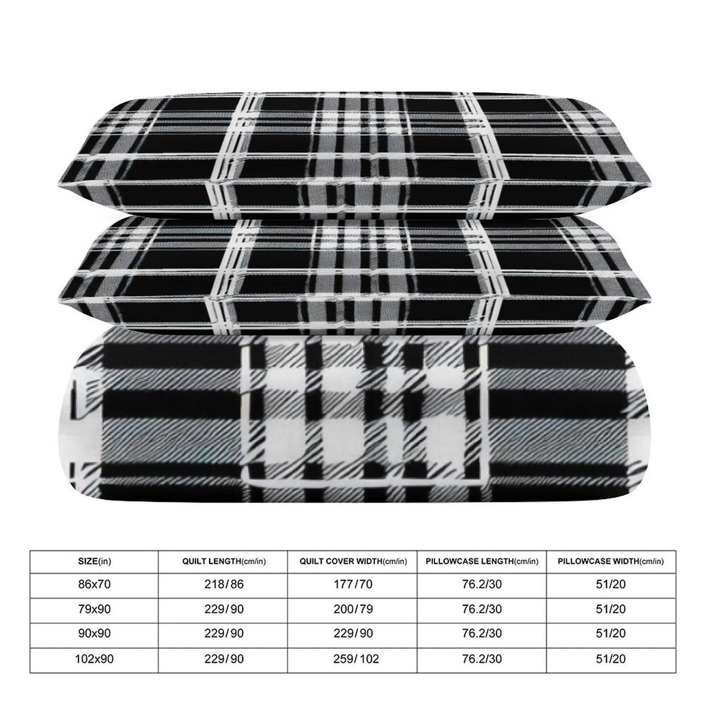 Queen 3-Piece Bedding Set-90"x90"/ 229x229cm