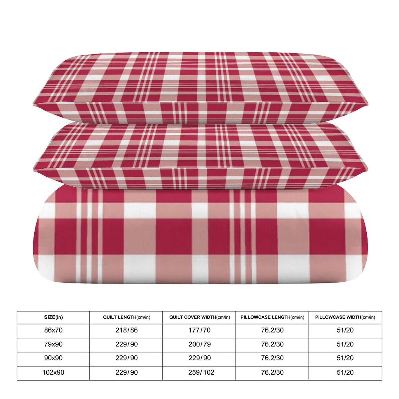 Queen 3-Piece Bedding Set-90"x90"/ 229x229cm