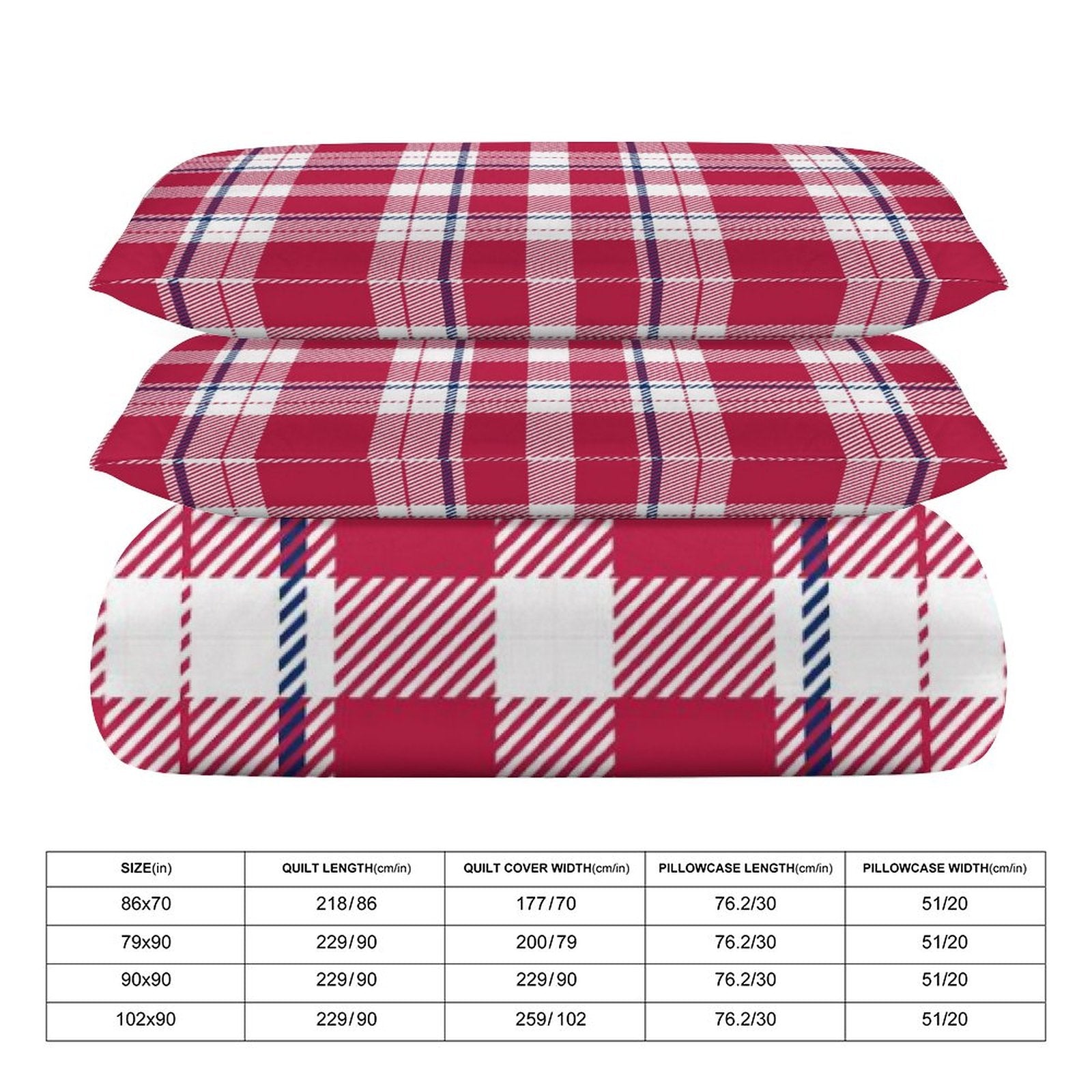King 3-Piece Bedding Set-102"x90"/ 259x229cm