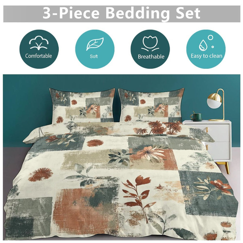 Full 3-Piece Bedding Set-86"×70"/ 218×177cm