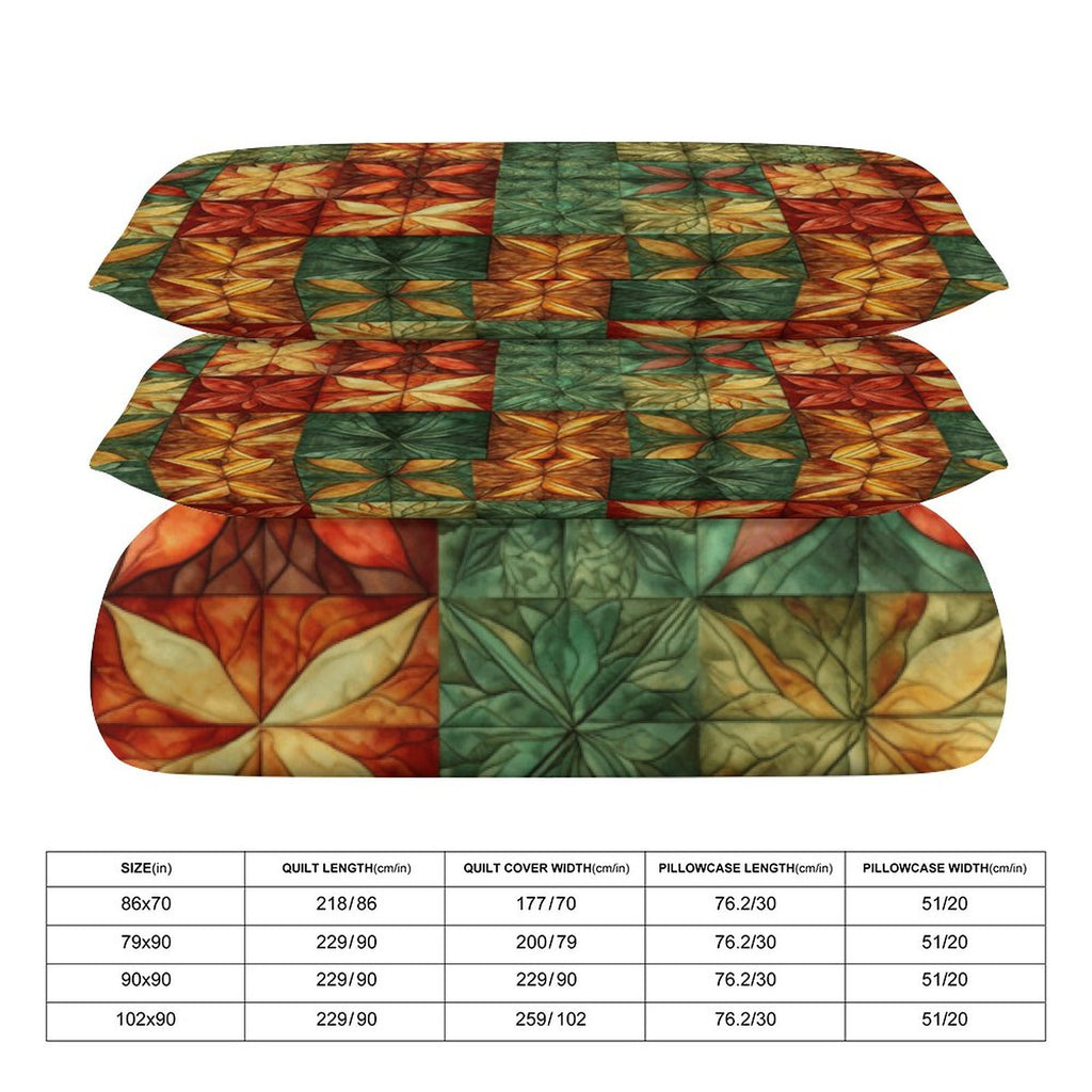 Full 3-Piece Bedding Set-86"×70"/ 218×177cm