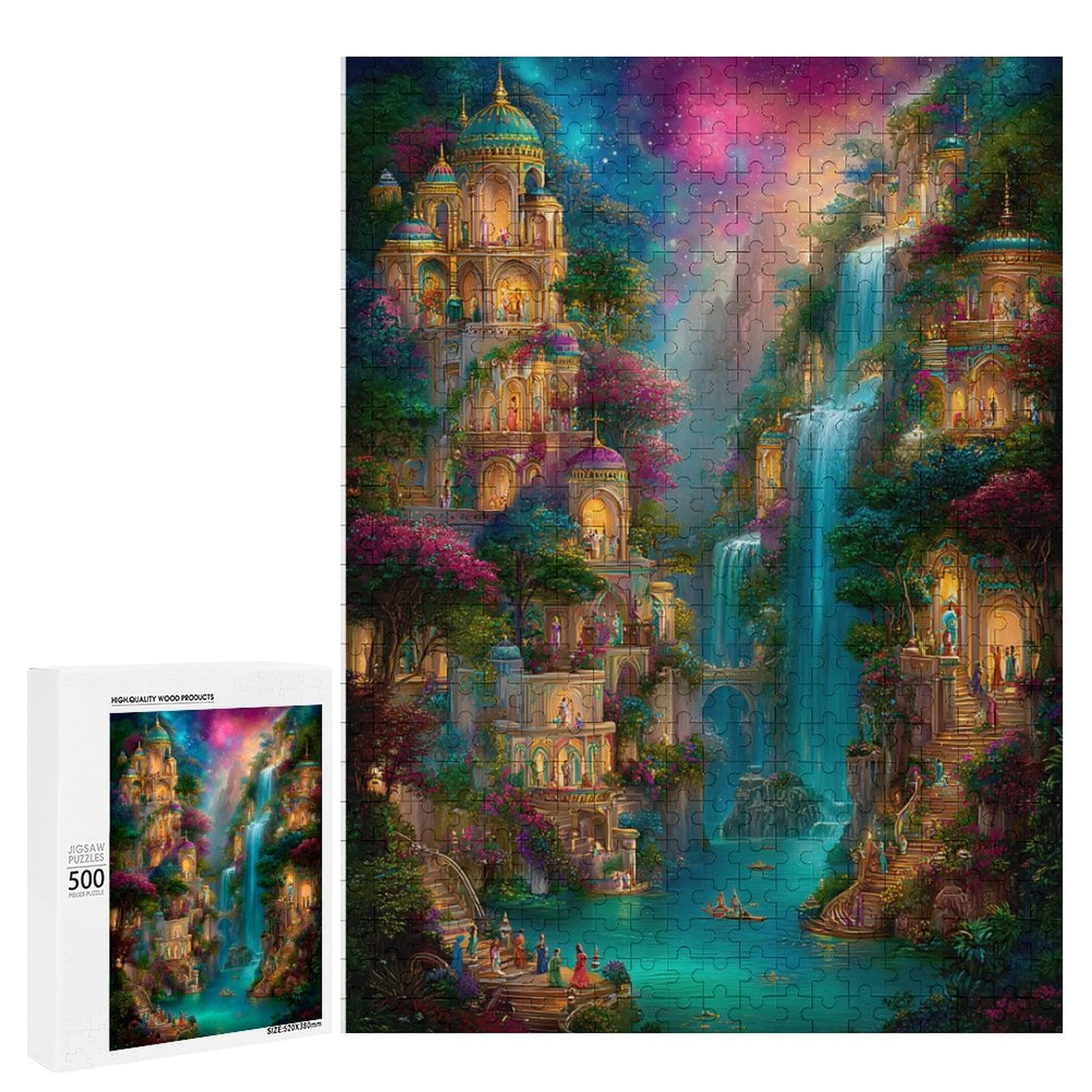 City on the Water Wooden Puzzle