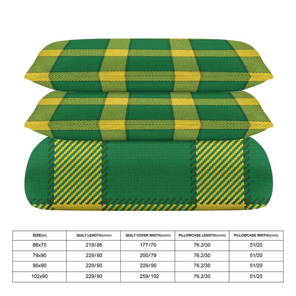 Queen 3-Piece Bedding Set-90"x90"/ 229x229cm