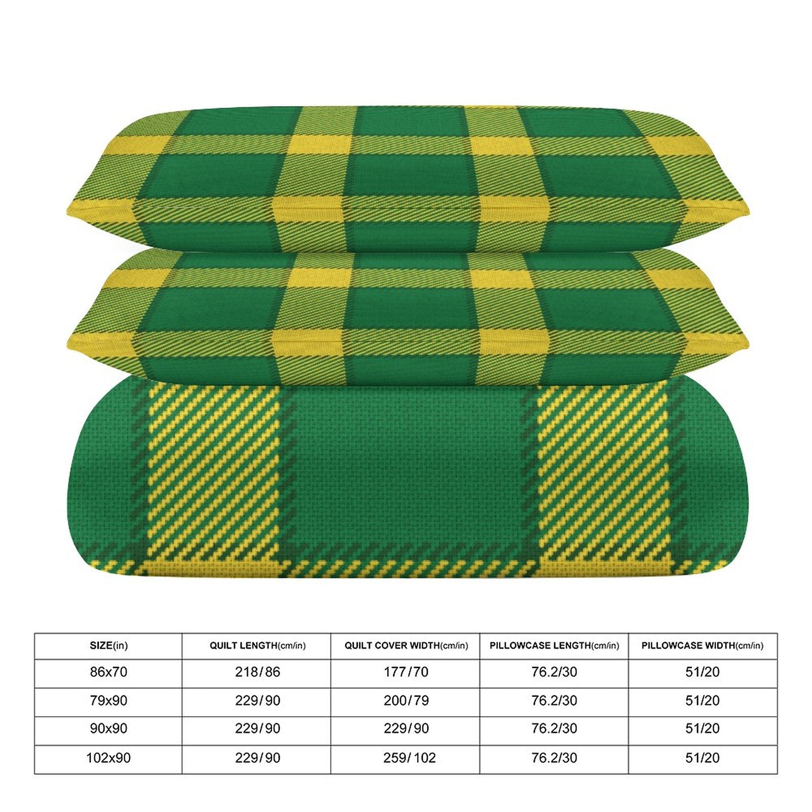 Queen 3-Piece Bedding Set-90"x90"/ 229x229cm