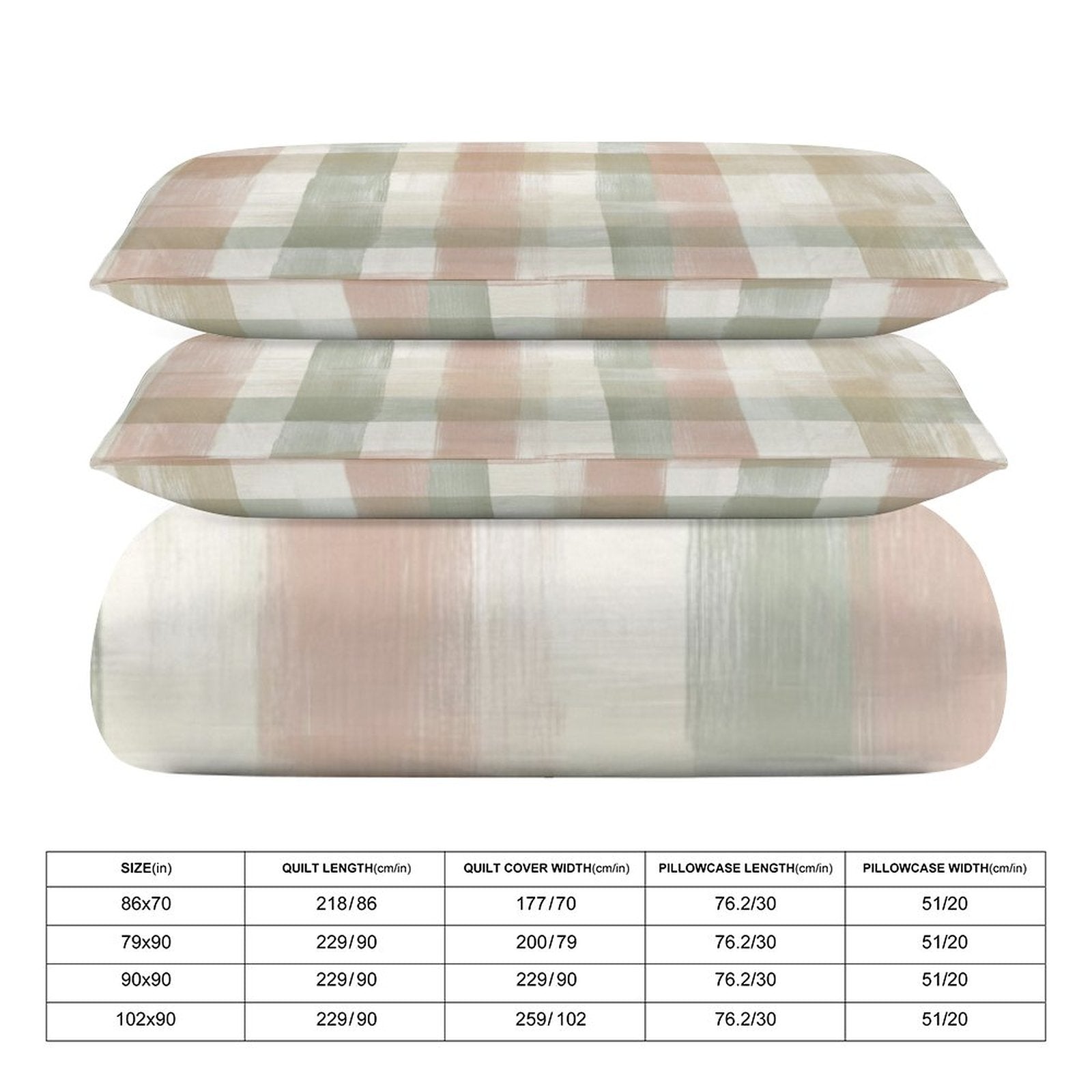 King 3-Piece Bedding Set-102"x90"/ 259x229cm