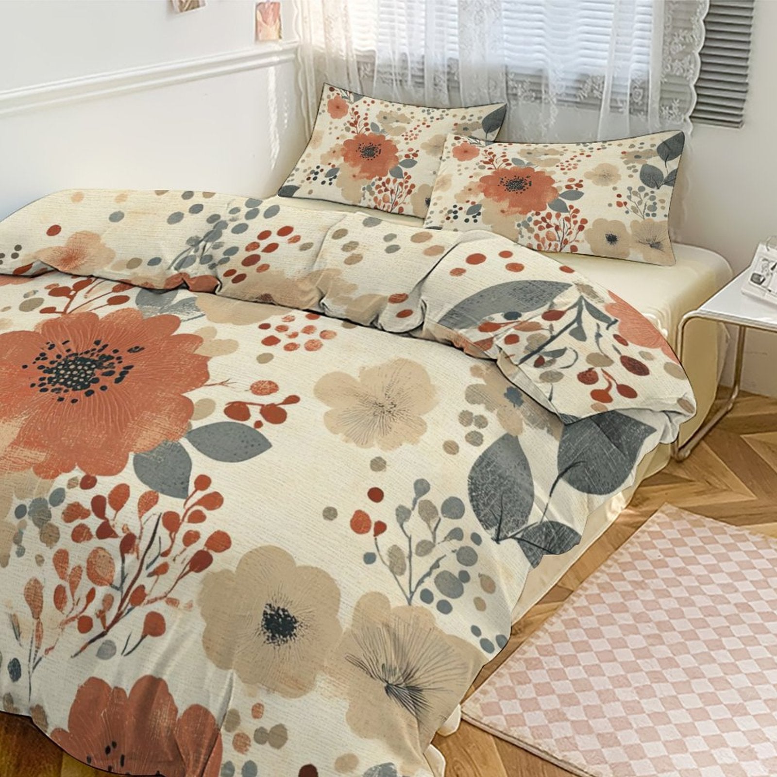 King 3-Piece Bedding Set-102"x90"/ 259x229cm