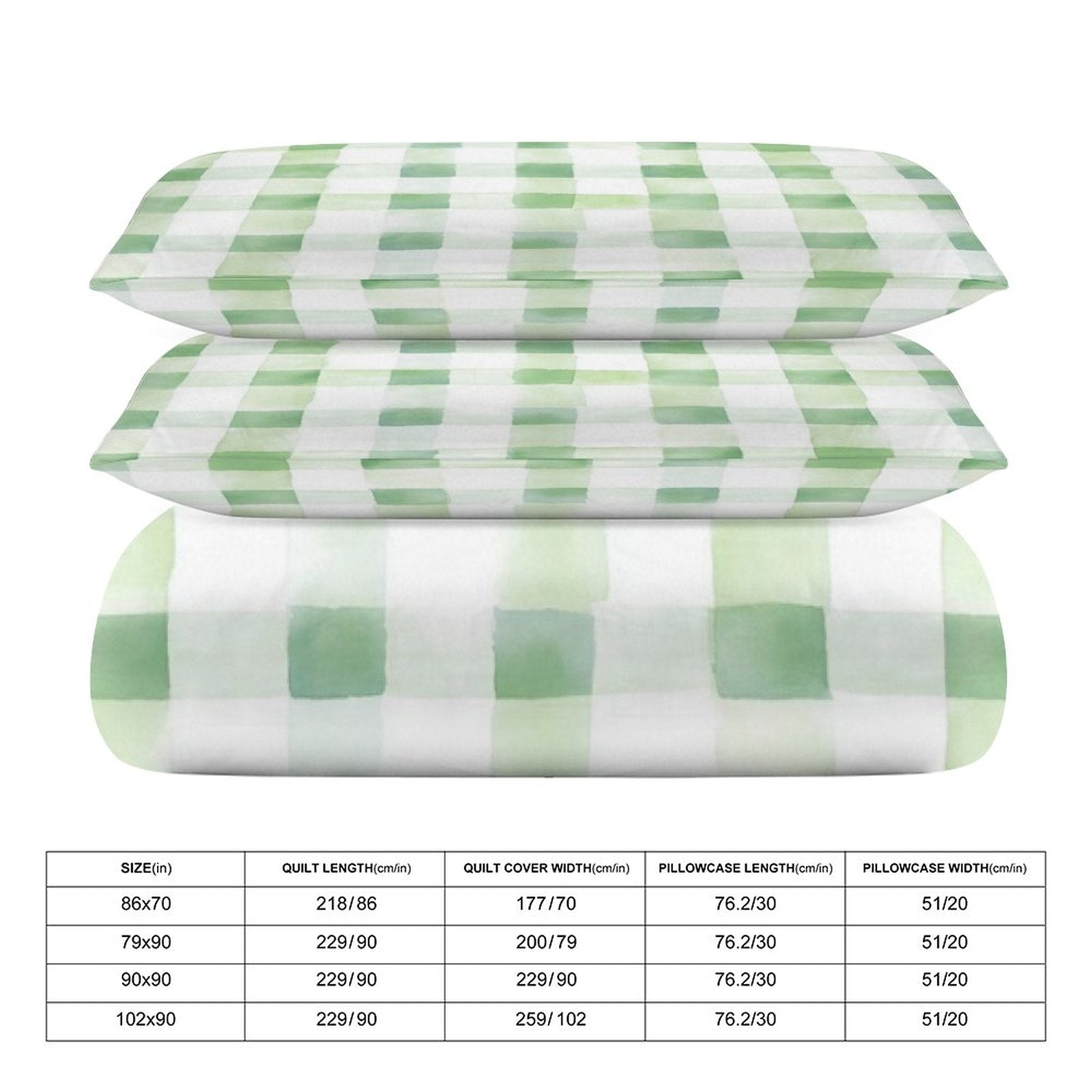 Full 3-Piece Bedding Set-86"×70"/ 218×177cm