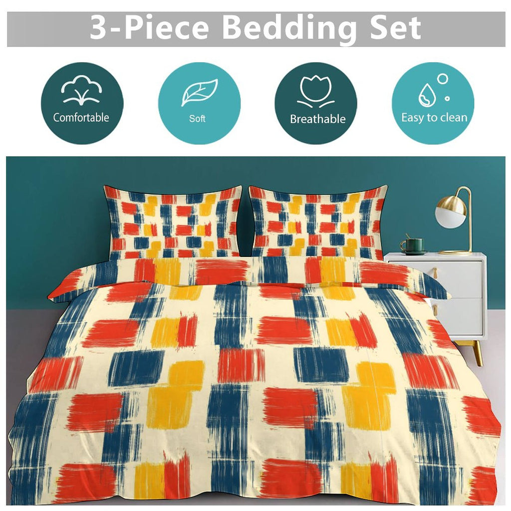 King 3-Piece Bedding Set-102"x90"/ 259x229cm