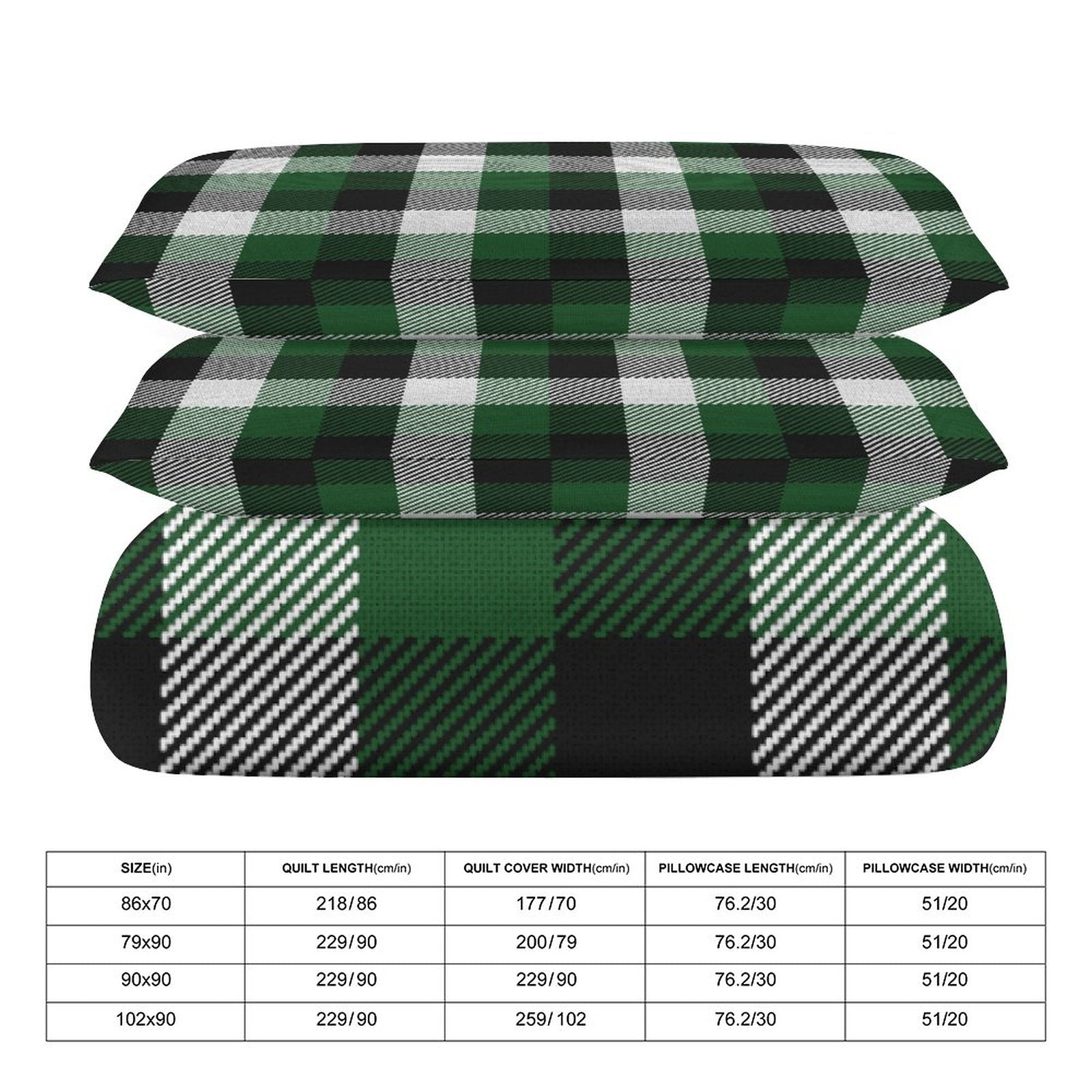 King 3-Piece Bedding Set-102"x90"/ 259x229cm