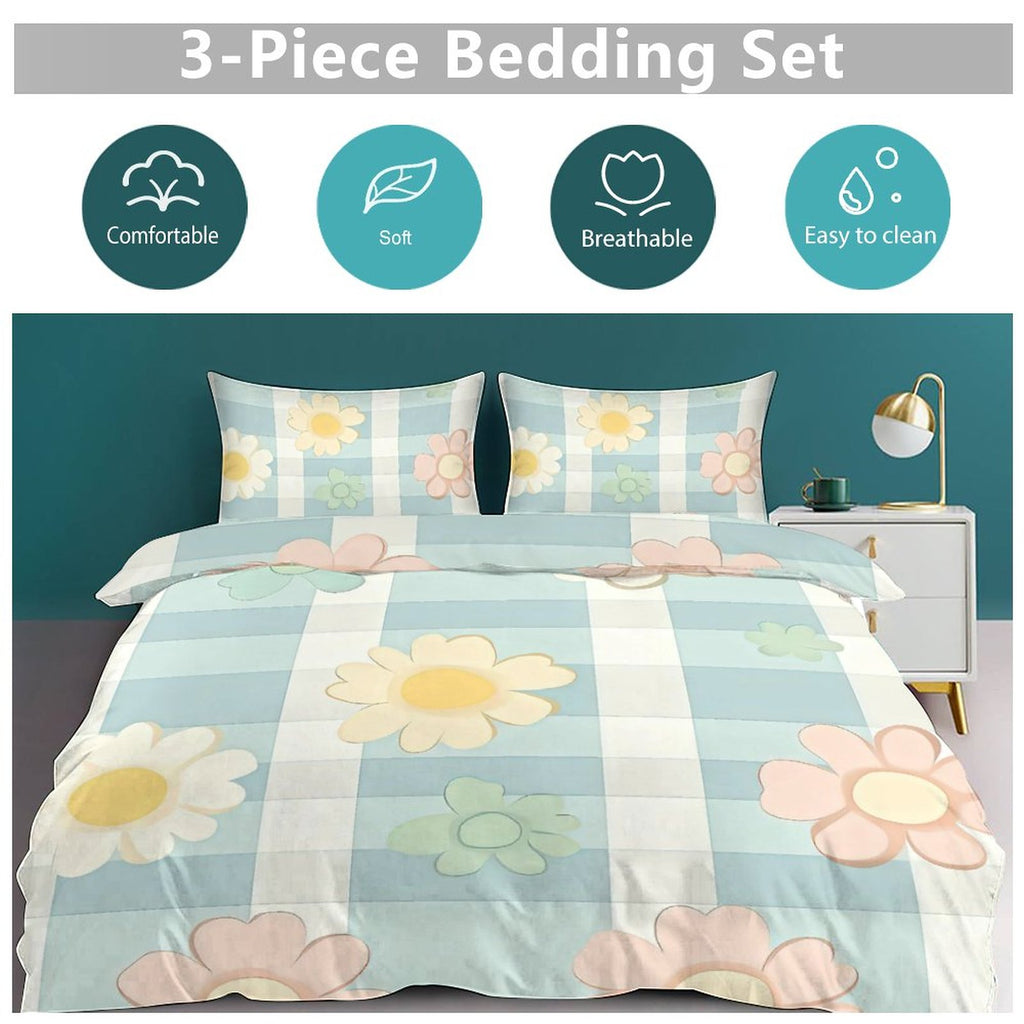 Full 3-Piece Bedding Set-86"×70"/ 218×177cm