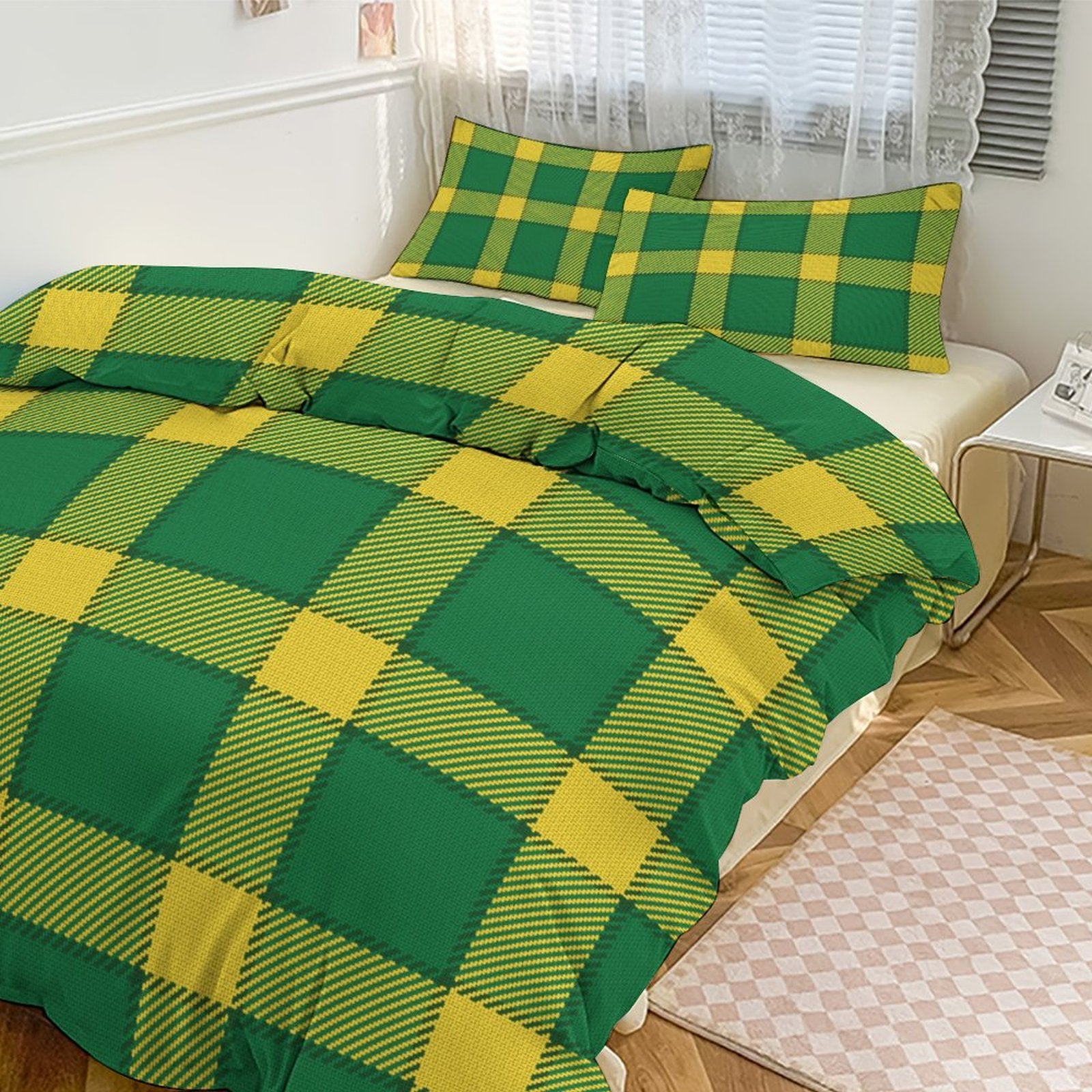 Queen 3-Piece Bedding Set-90"x90"/ 229x229cm