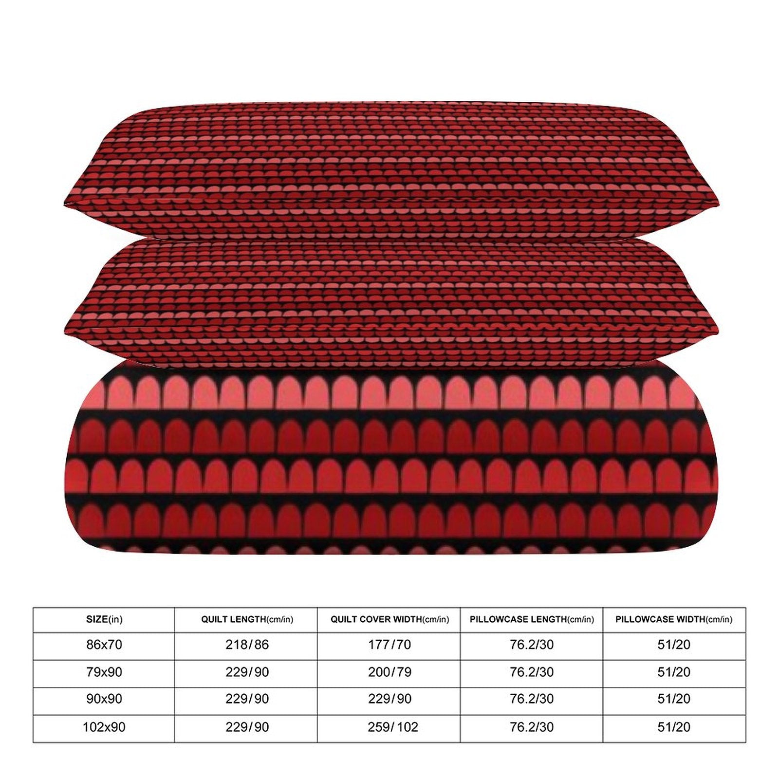Full 3-Piece Bedding Set-86"×70"/ 218×177cm