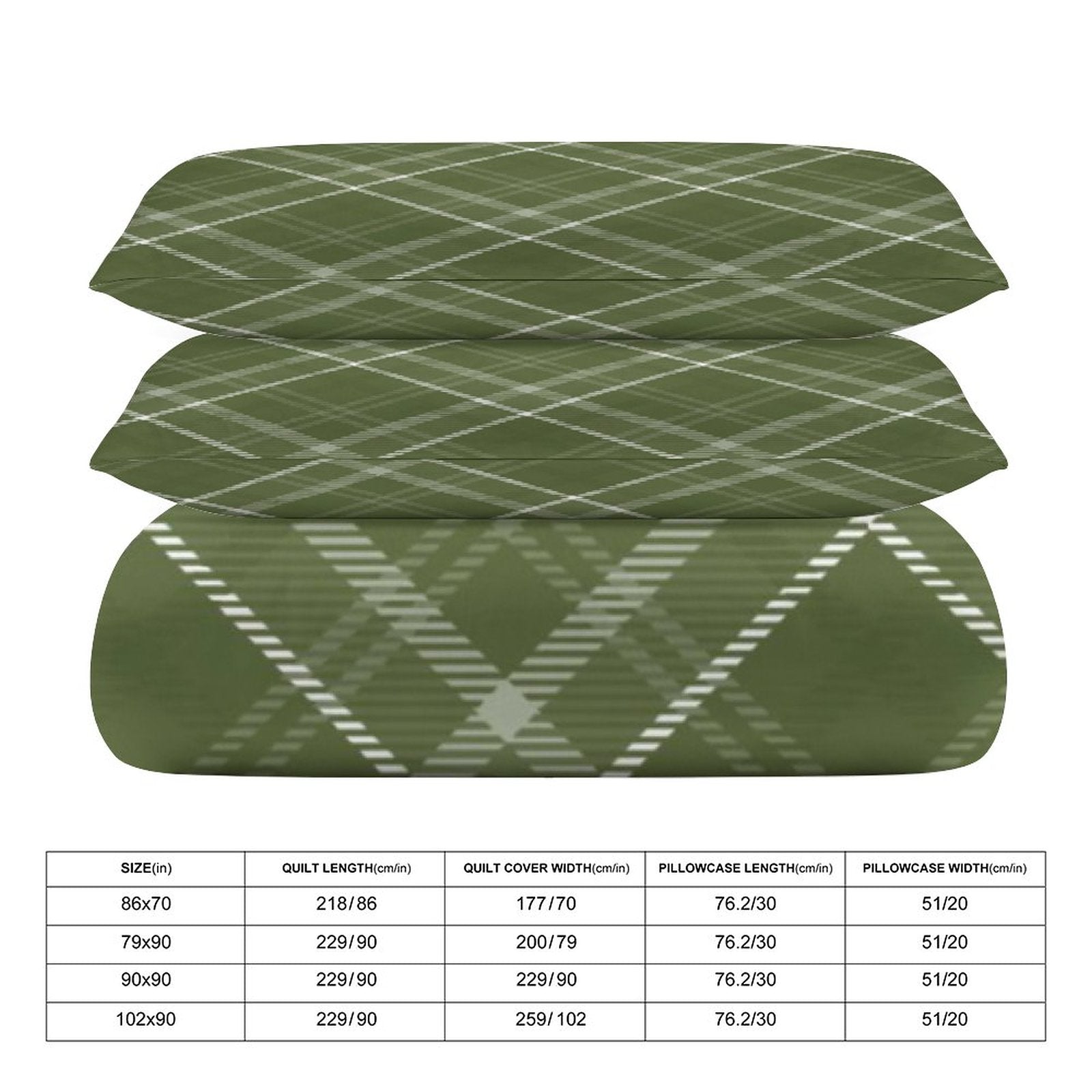 Full 3-Piece Bedding Set-86"×70"/ 218×177cm
