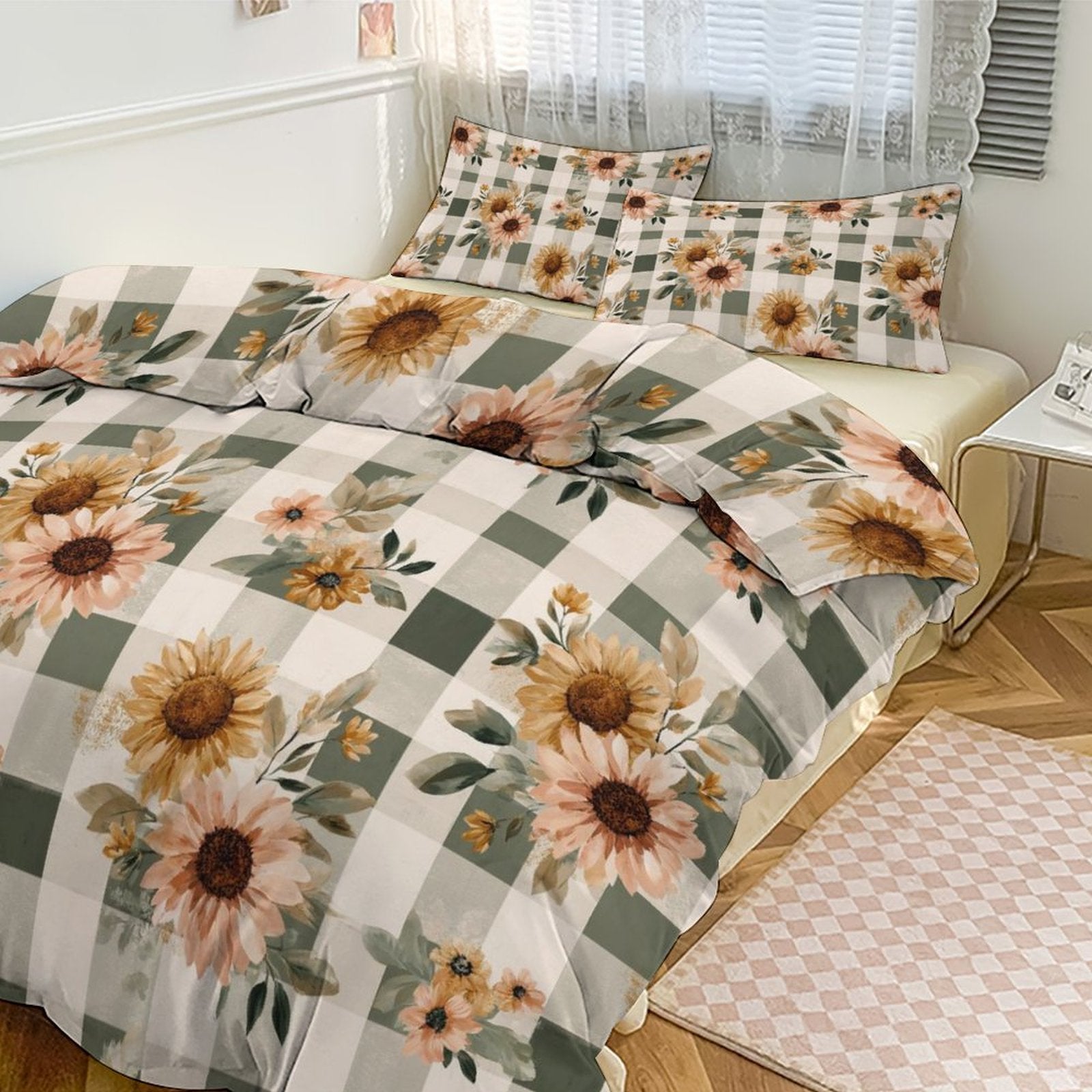 King 3-Piece Bedding Set-102"x90"/ 259x229cm