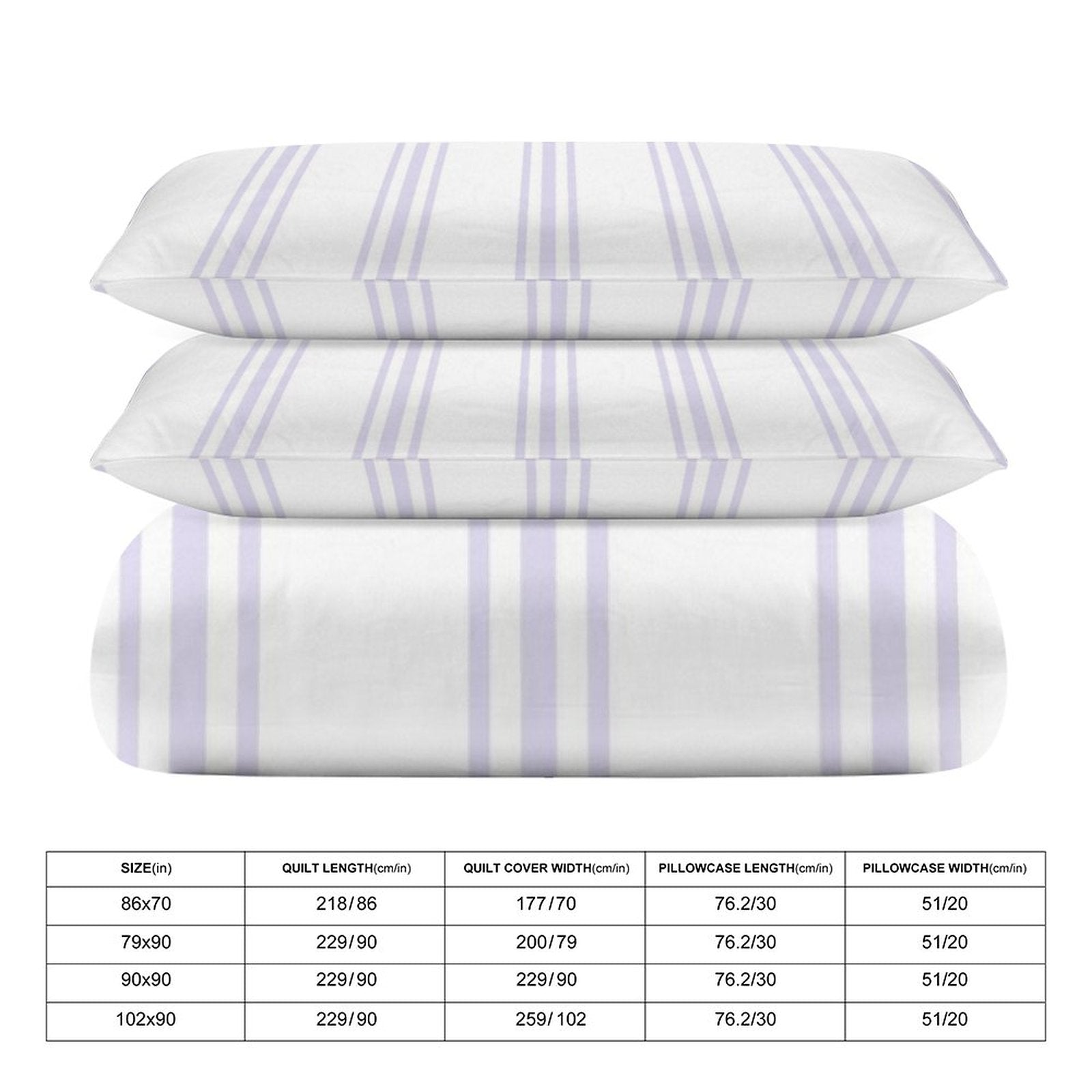Queen 3-Piece Bedding Set-90"x90"/ 229x229cm