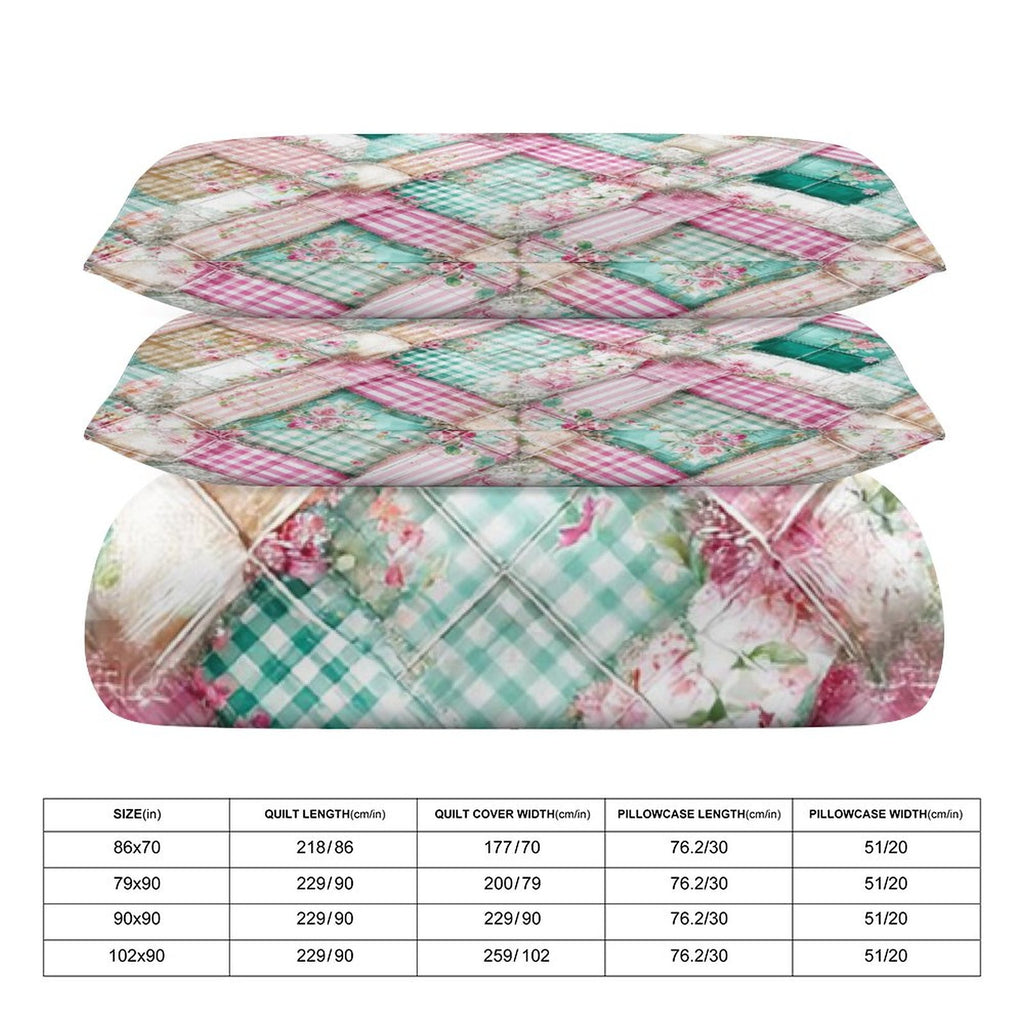 Queen 3-Piece Bedding Set-90"x90"/ 229x229cm