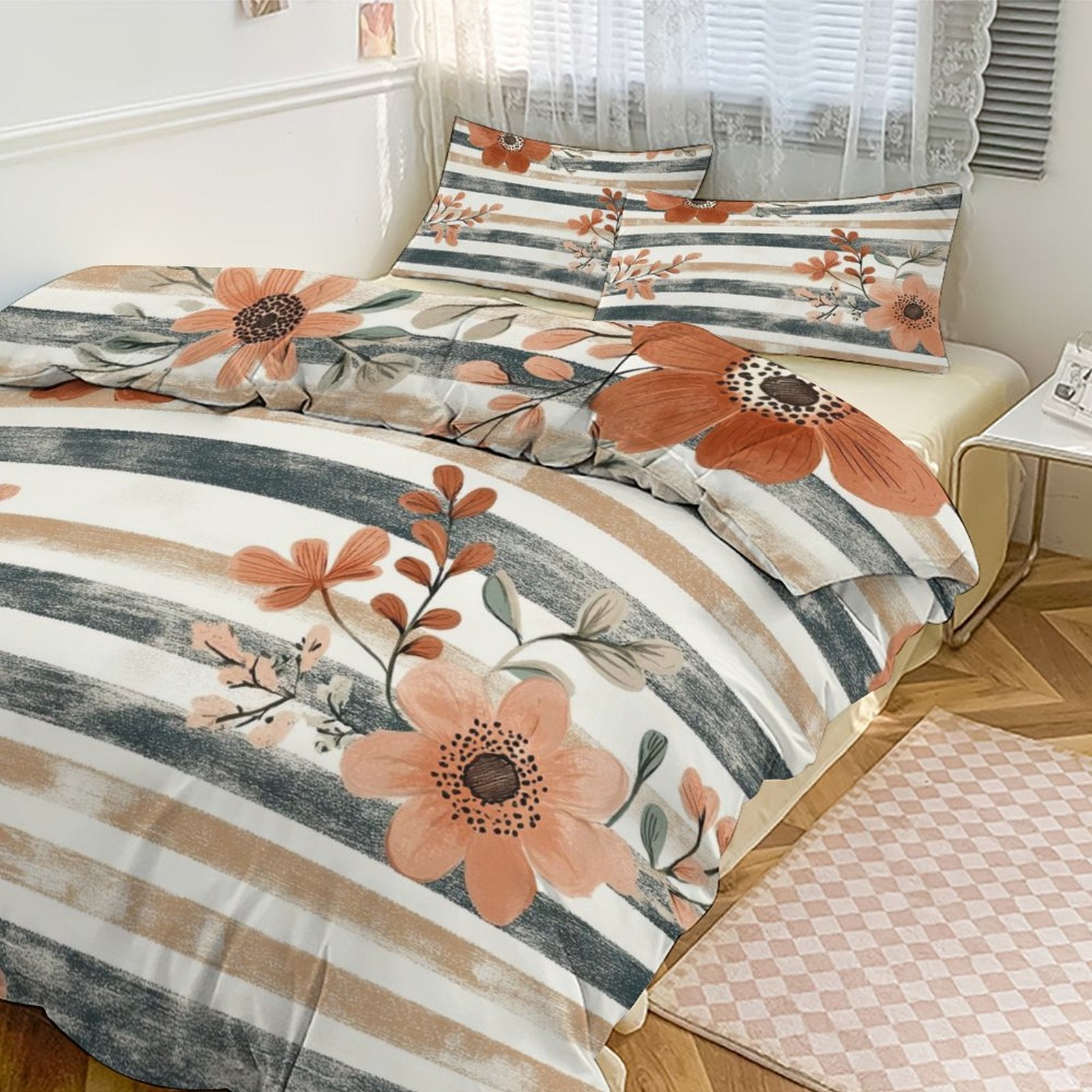 King 3-Piece Bedding Set-102"x90"/ 259x229cm