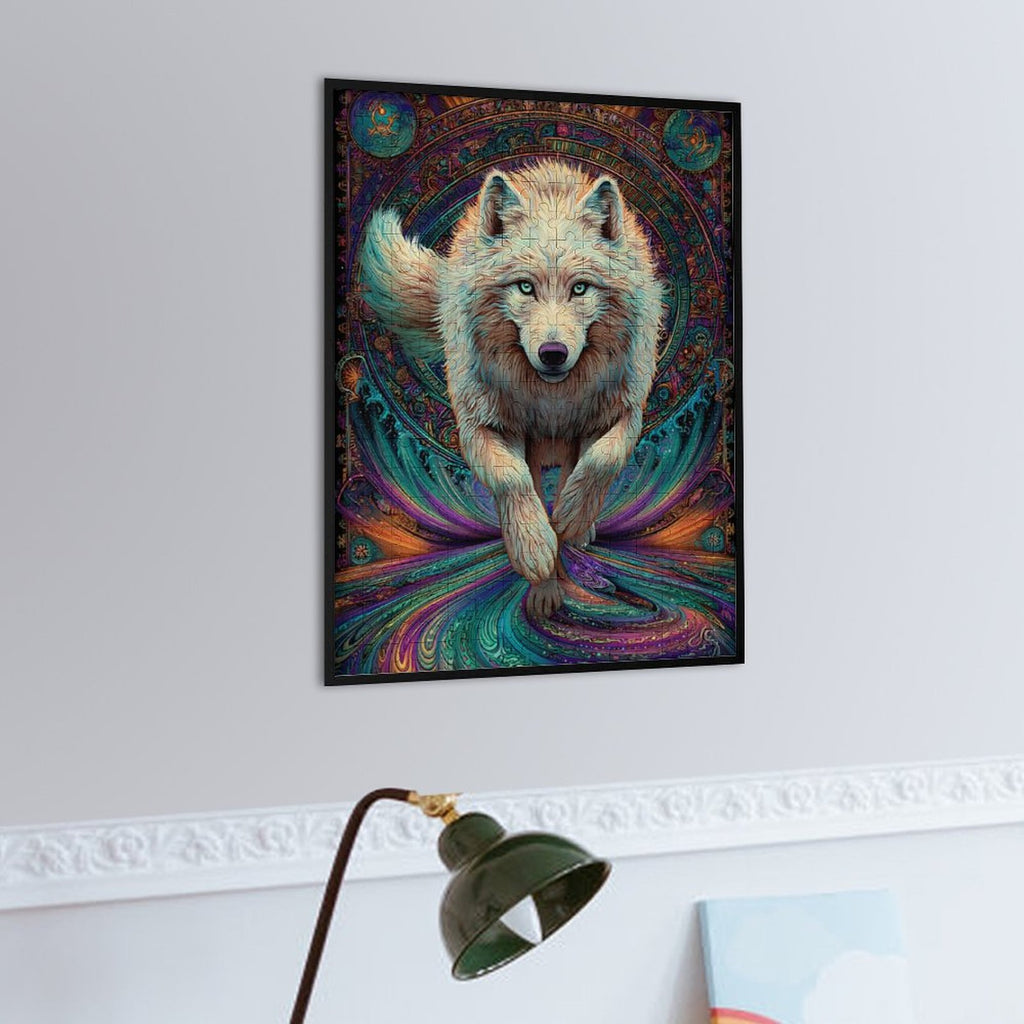 White Wolf Wooden Puzzle