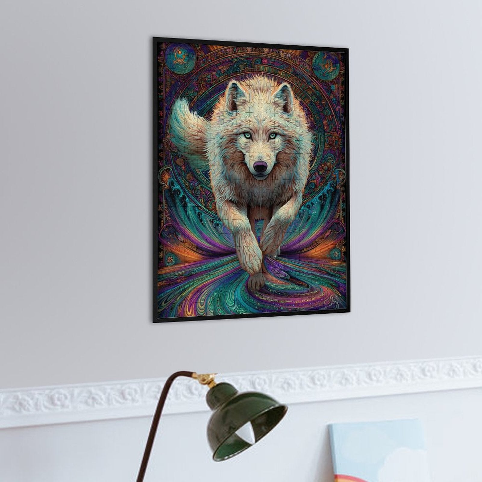 White Wolf Wooden Puzzle