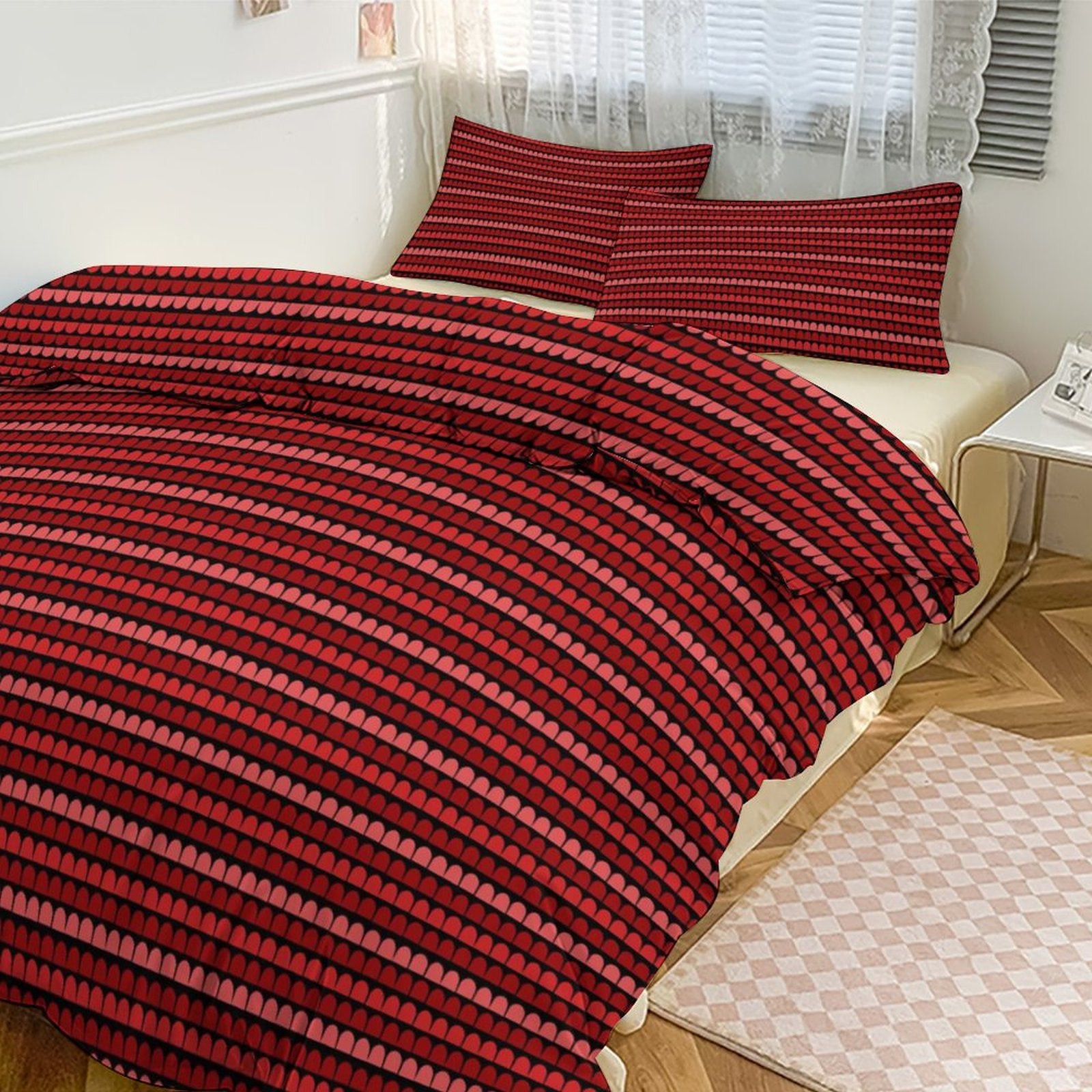 Queen 3-Piece Bedding Set-90"x90"/ 229x229cm