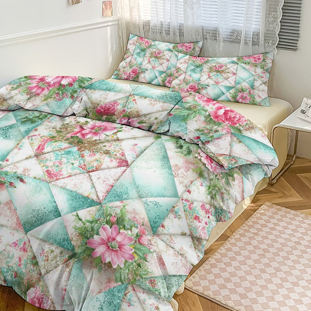 Queen 3-Piece Bedding Set-90"x90"/ 229x229cm