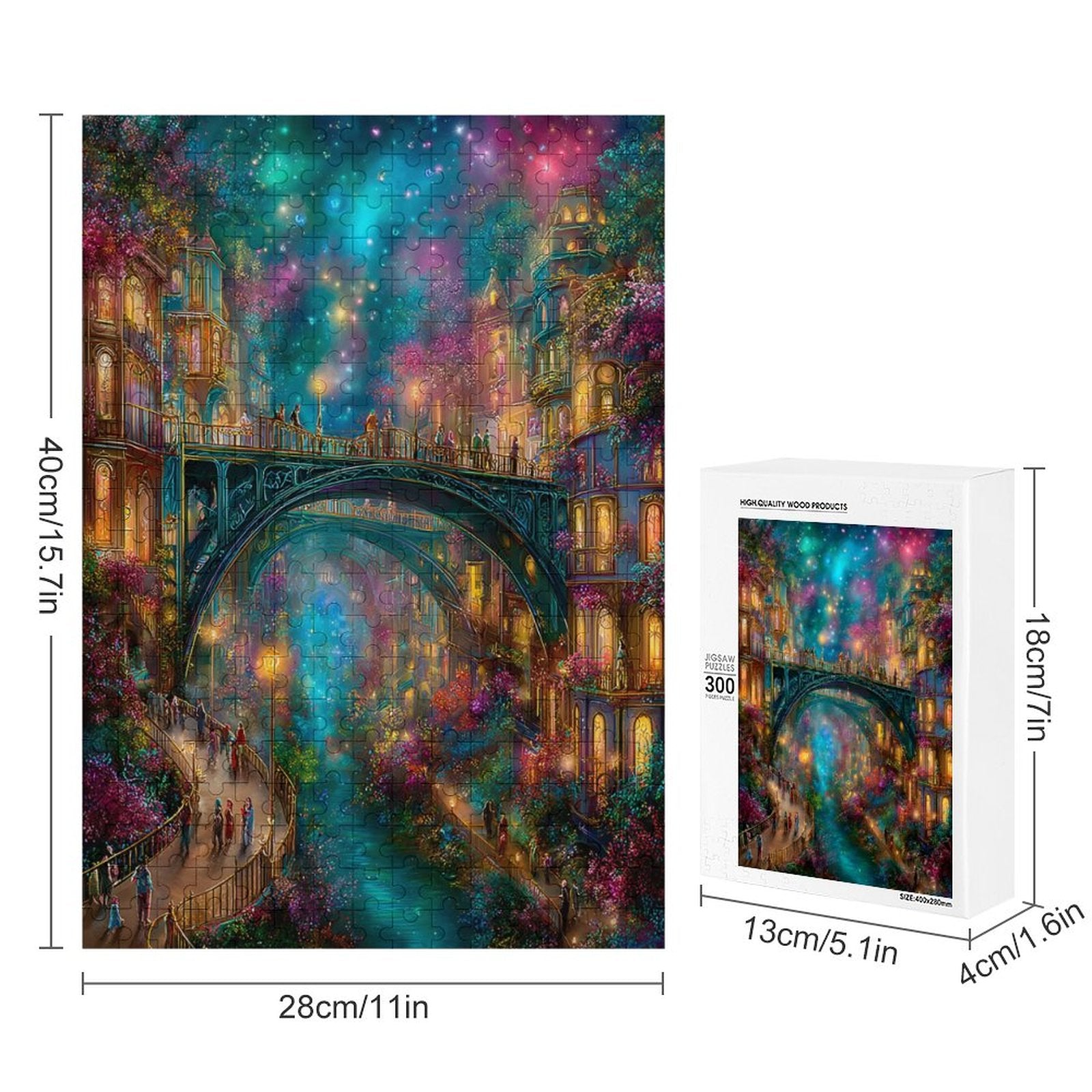 Mystical City Wooden Puzzle