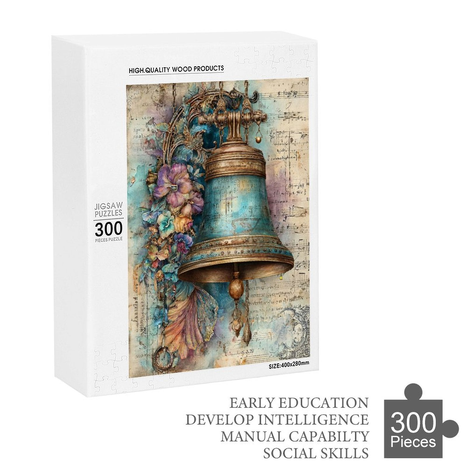 Bronze Bell Wooden Puzzle