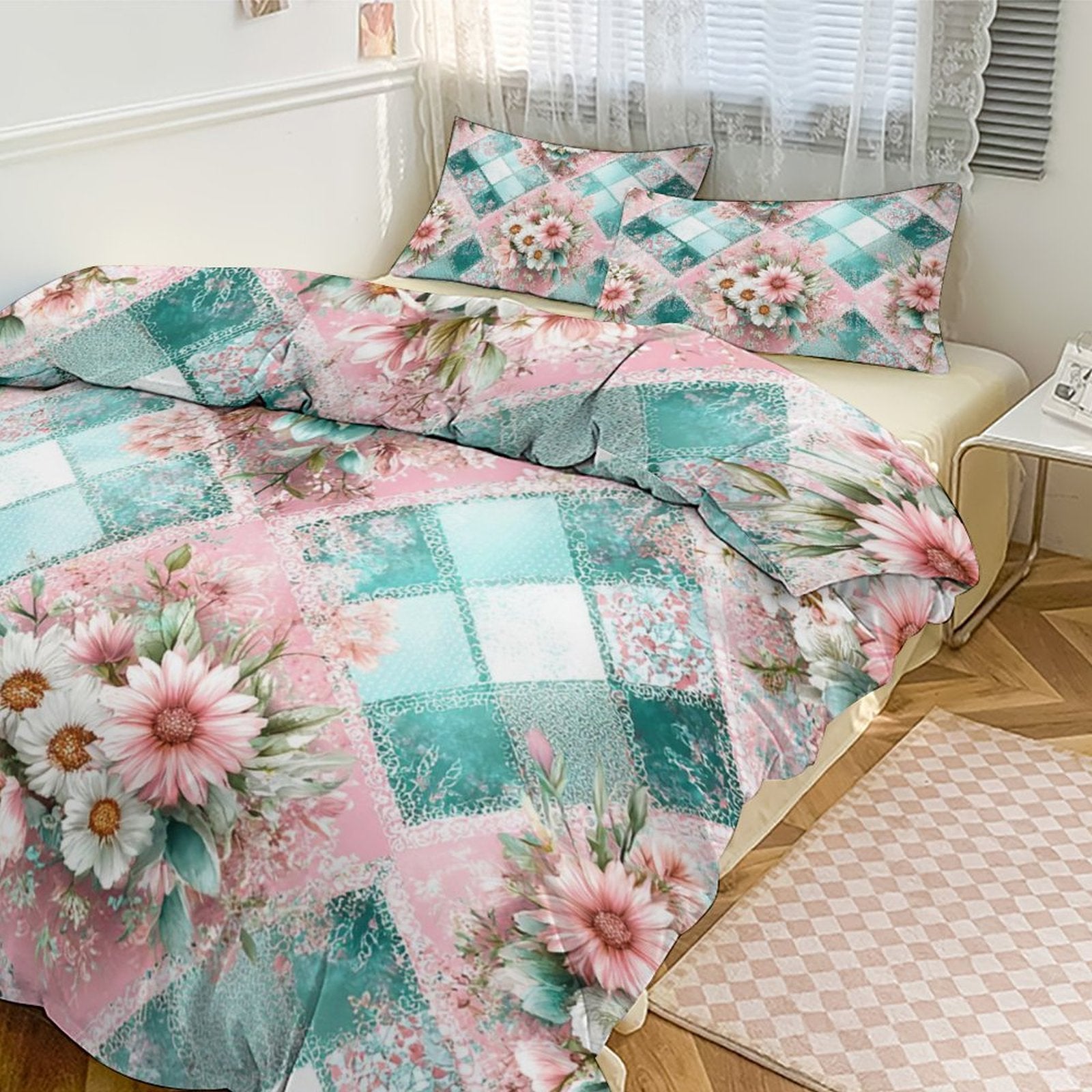 Queen 3-Piece Bedding Set-90"x90"/ 229x229cm