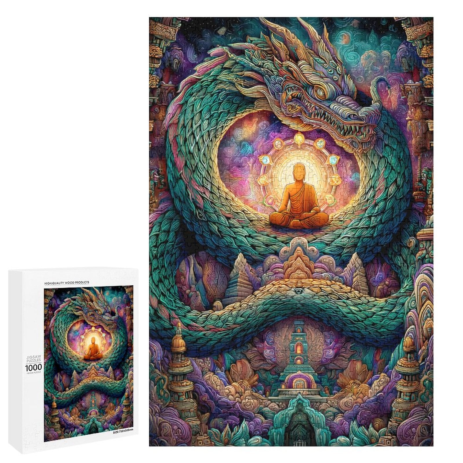 Fantasy Dragon Wooden Puzzle