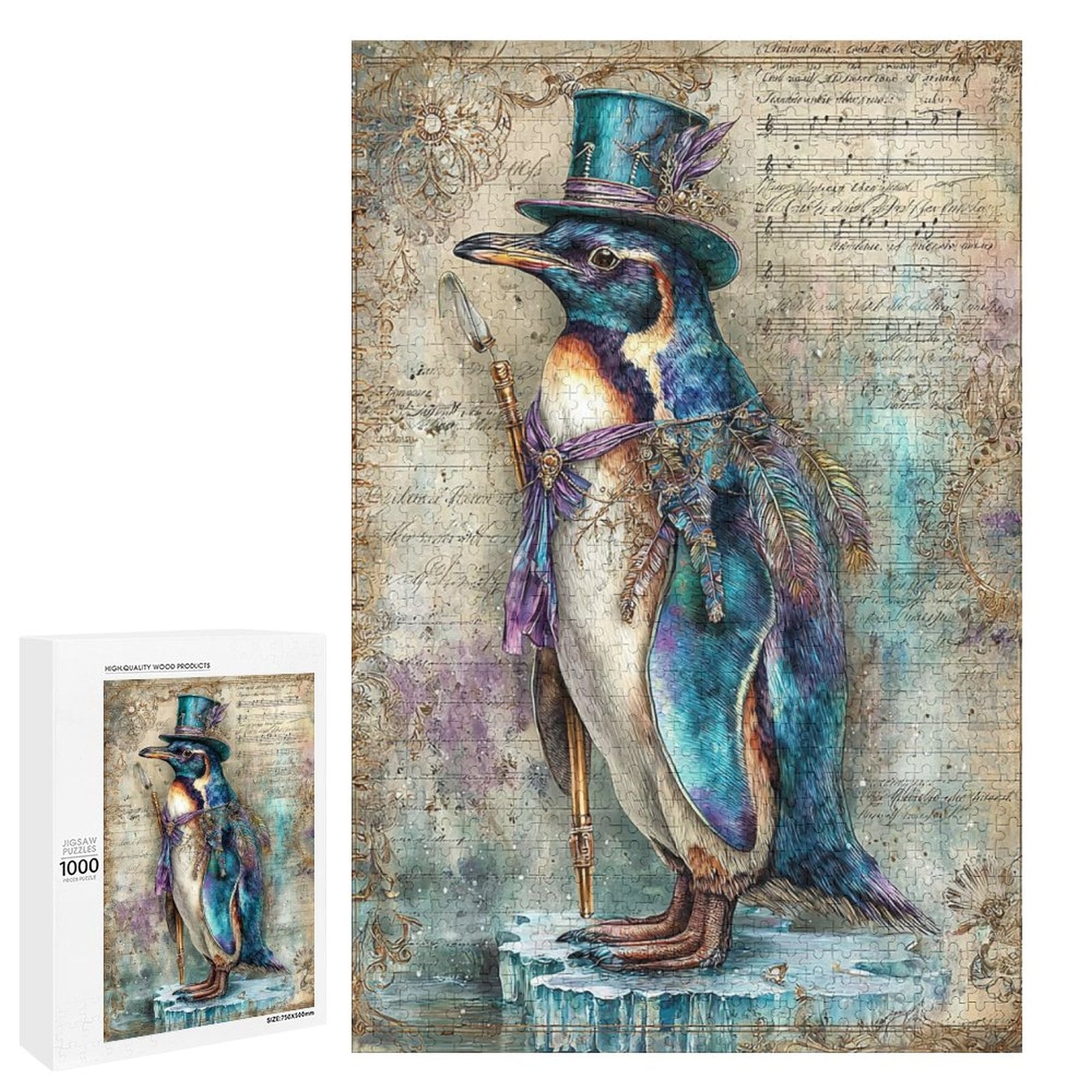 Emperor Penguin Wooden Puzzle