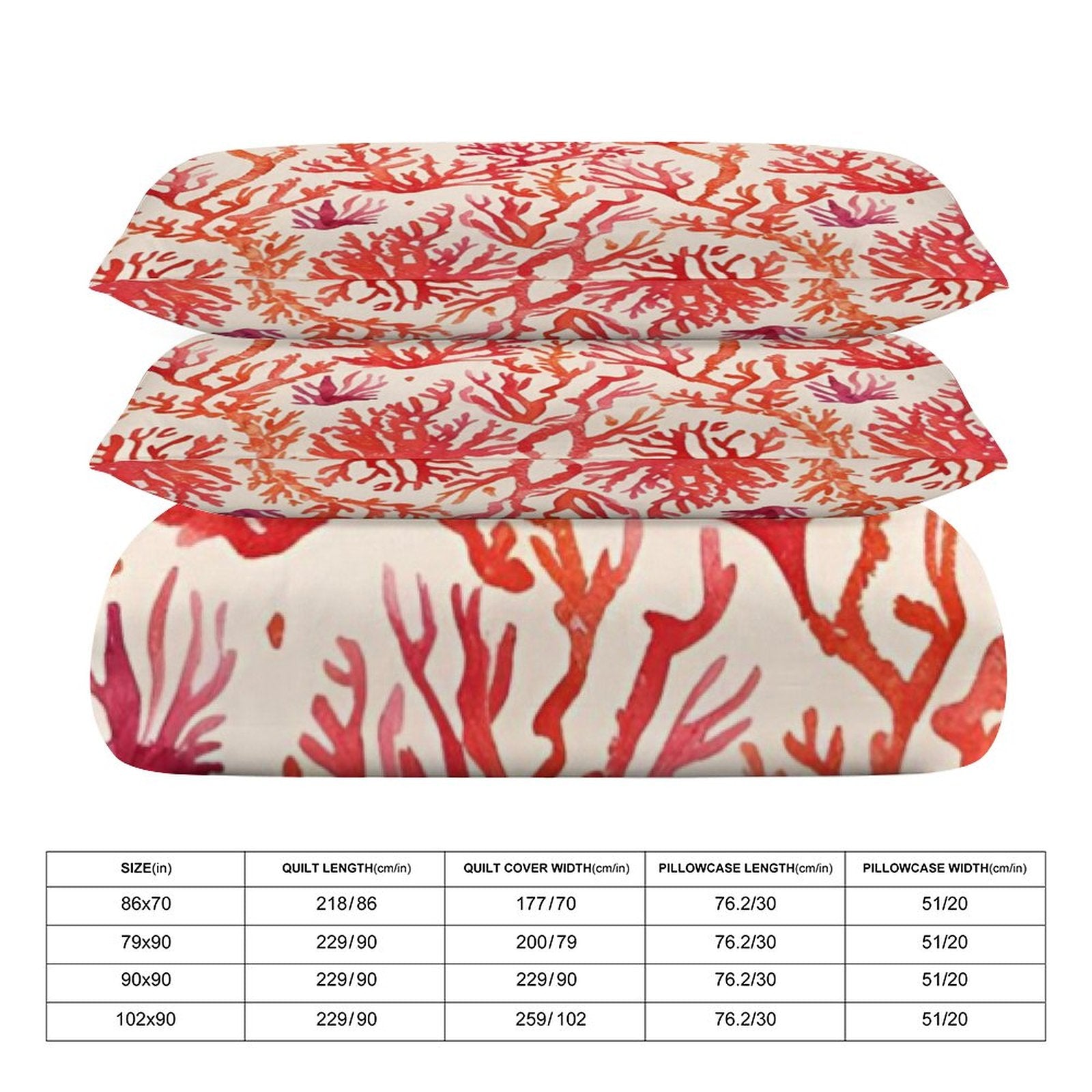 Full 3-Piece Bedding Set-86"×70"/ 218×177cm
