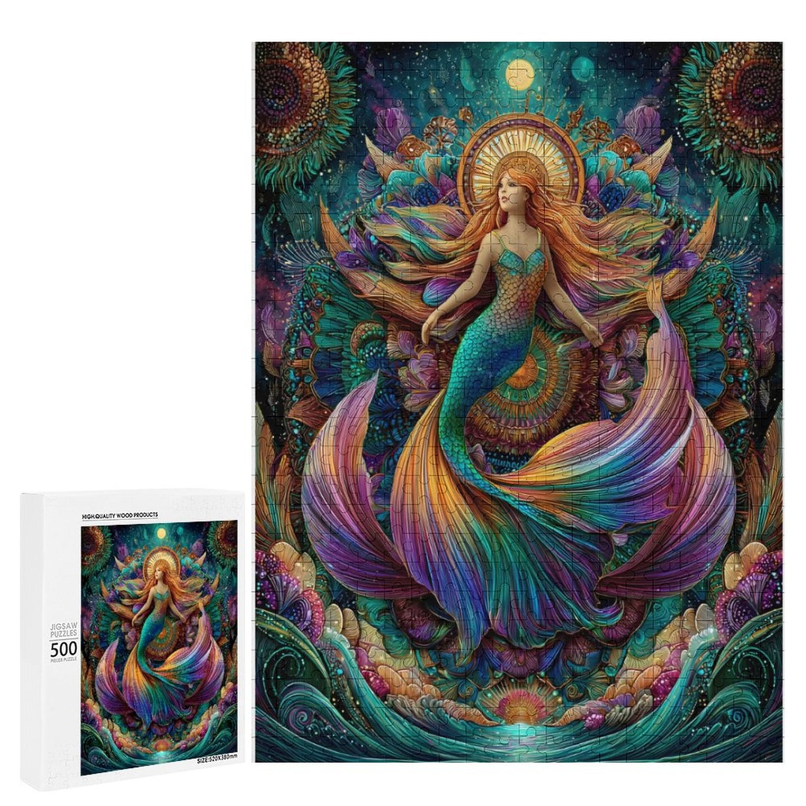 Mermaid Princess Wooden Puzzle