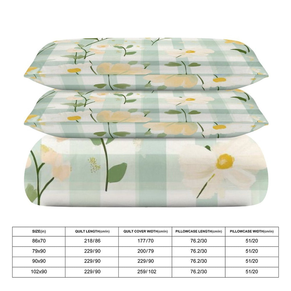 Queen 3-Piece Bedding Set-90"x90"/ 229x229cm