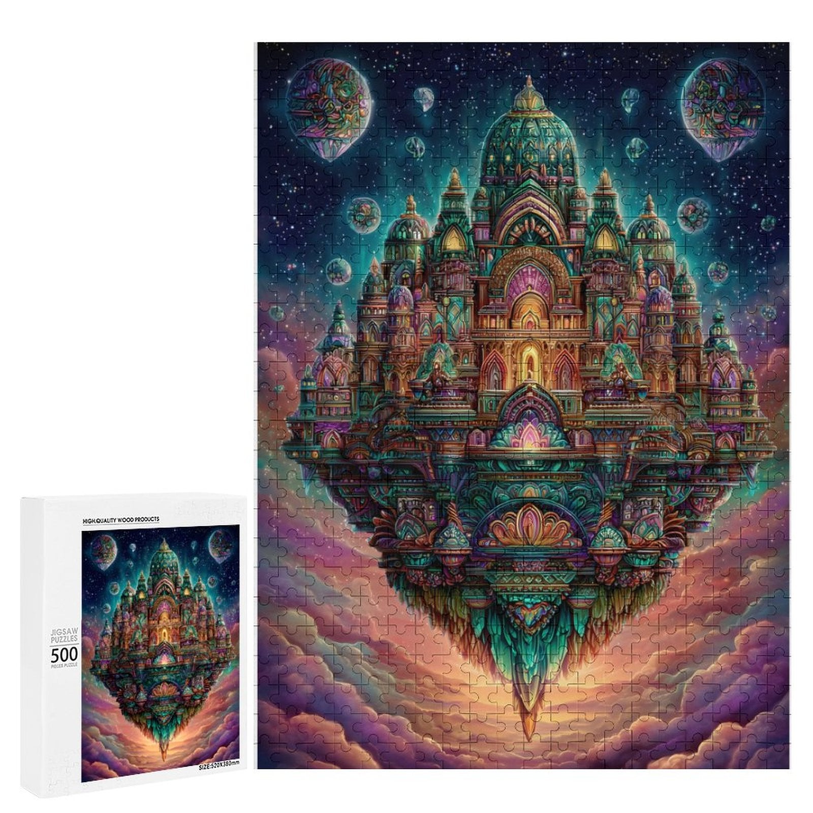 Mosaic City Wooden Puzzle