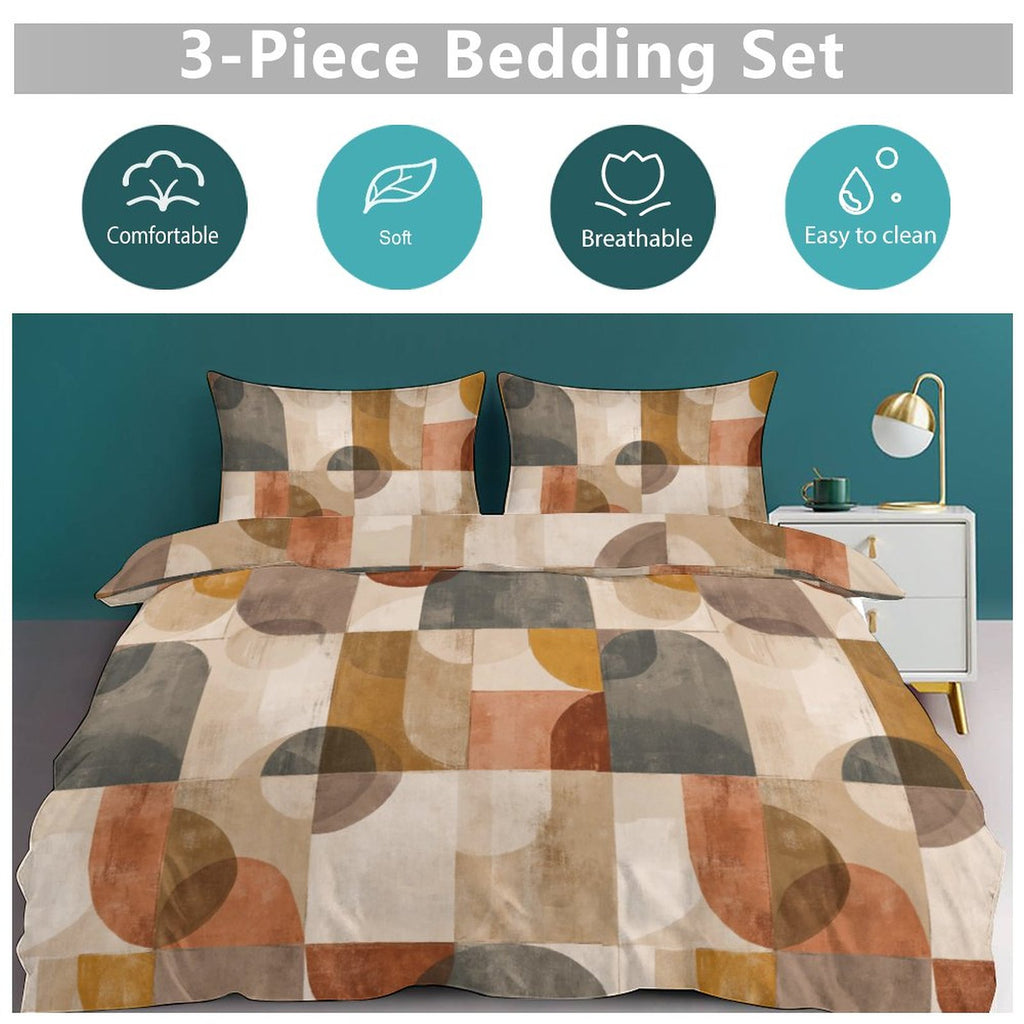 King 3-Piece Bedding Set-102"x90"/ 259x229cm