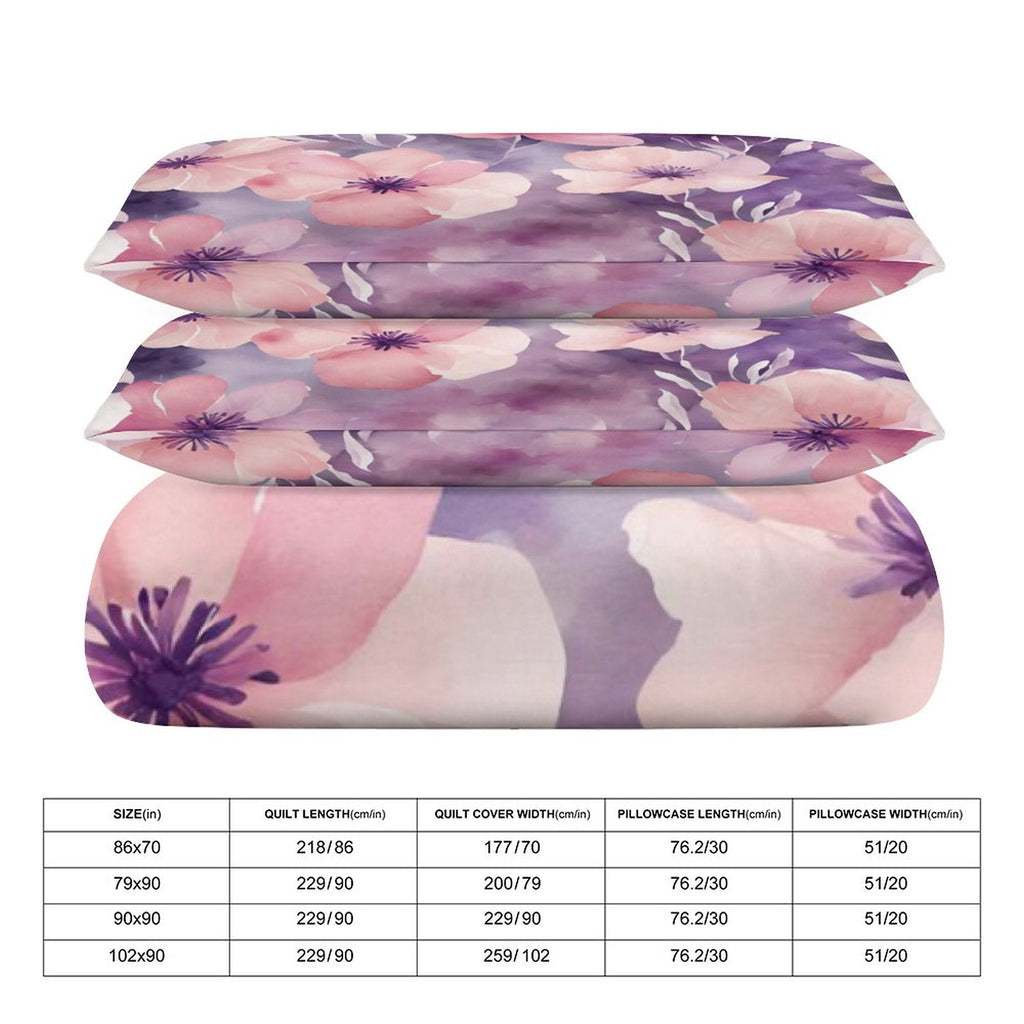 King 3-Piece Bedding Set-102"x90"/ 259x229cm