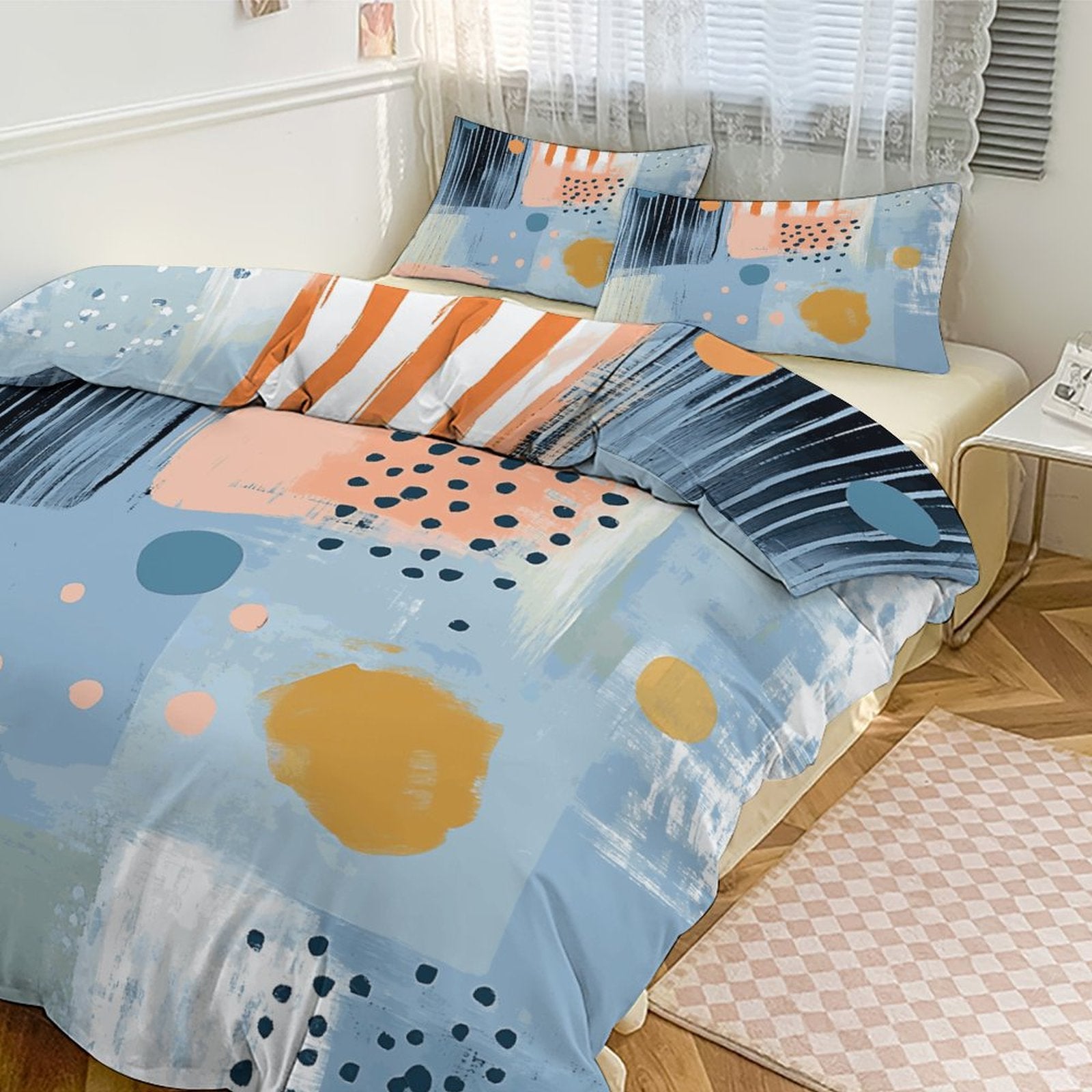 Queen 3-Piece Bedding Set-90"x90"/ 229x229cm