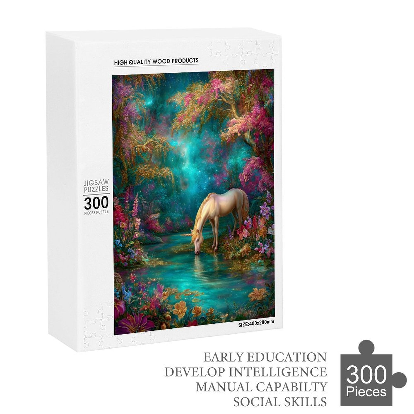 Mystical Unicorn Wooden Puzzle