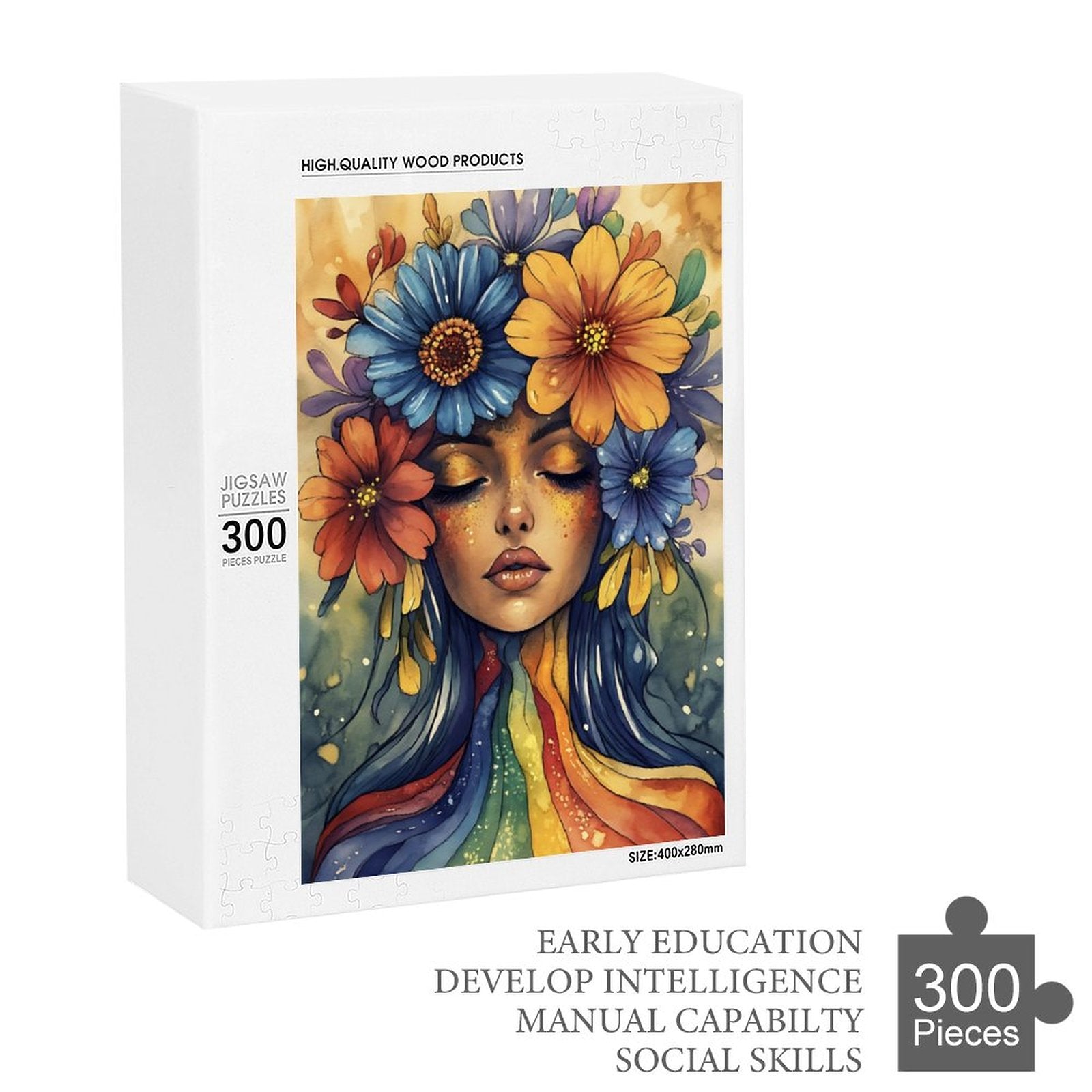 Bloom where you're planted Wooden Puzzle