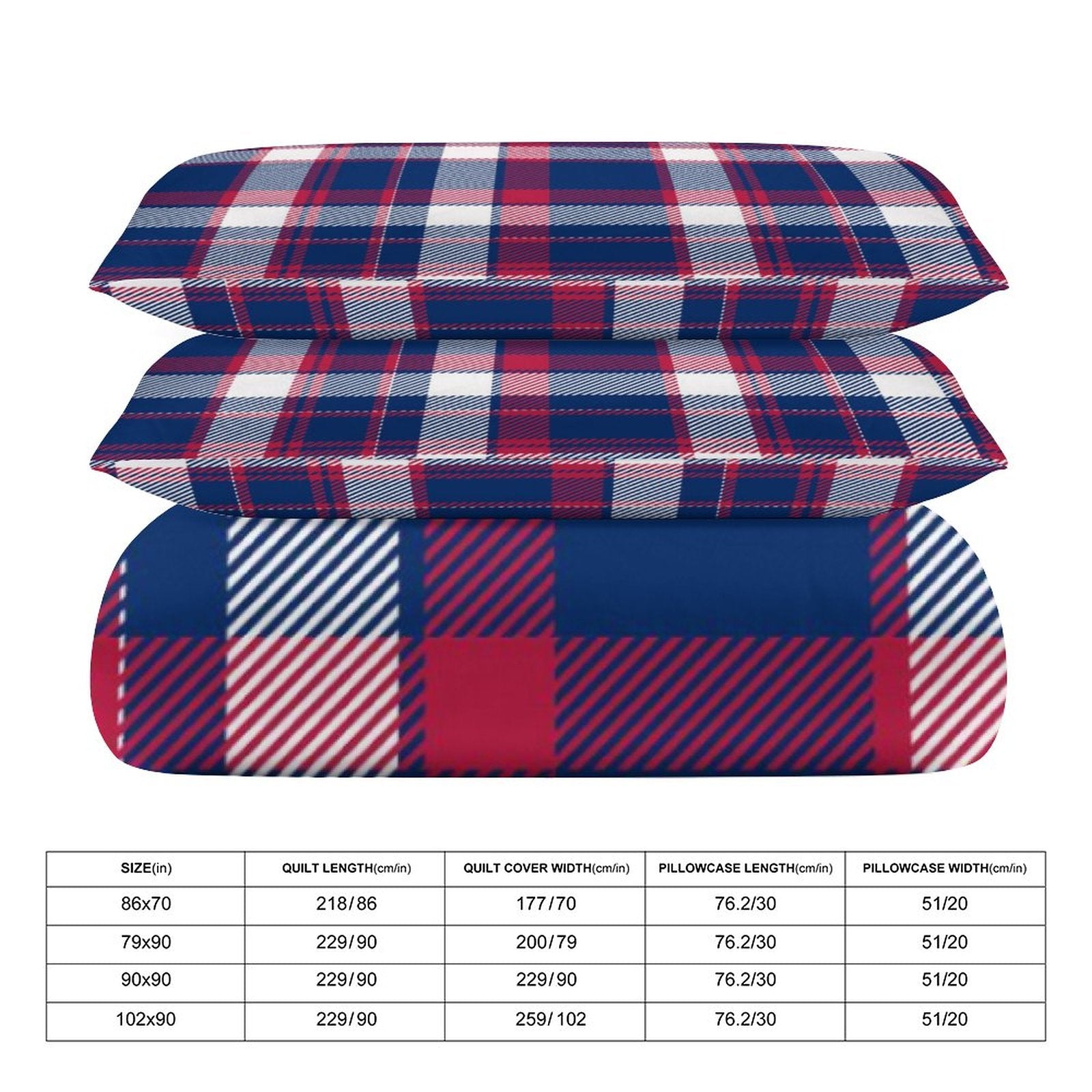 King 3-Piece Bedding Set-102"x90"/ 259x229cm