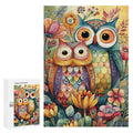 Colorful owls Wooden Puzzle