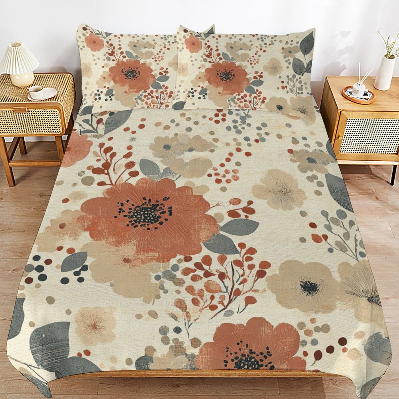 Queen 3-Piece Bedding Set-90"x90"/ 229x229cm