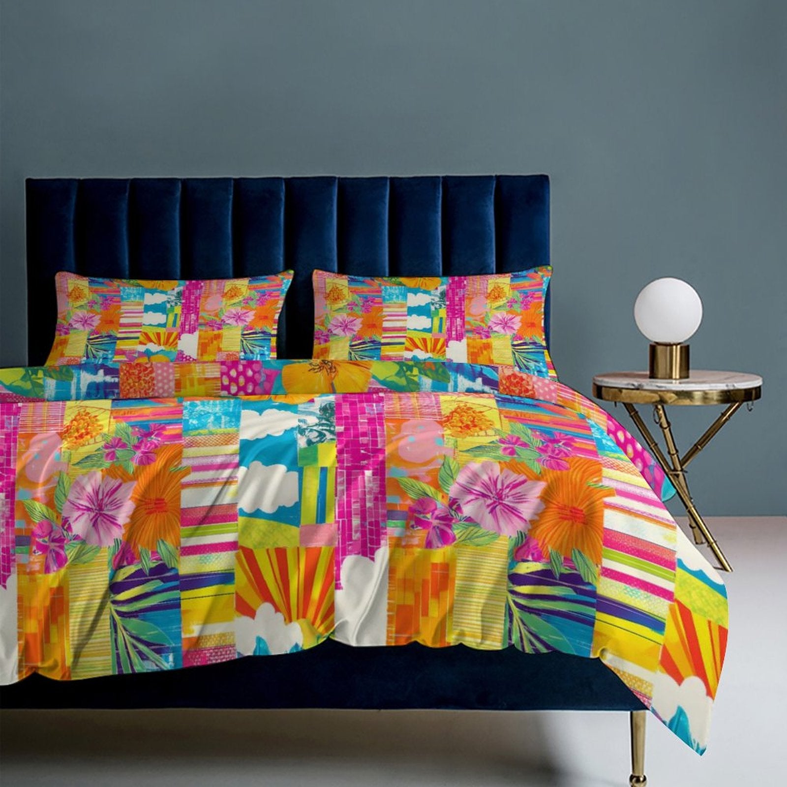 Queen 3-Piece Bedding Set-90"x90"/ 229x229cm