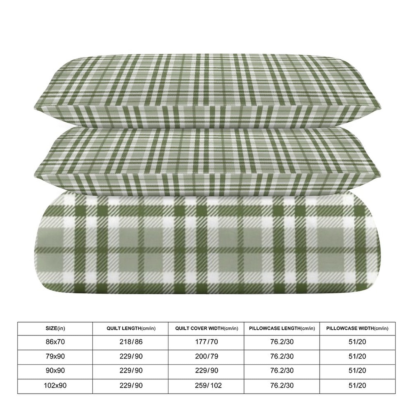 Queen 3-Piece Bedding Set-90"x90"/ 229x229cm