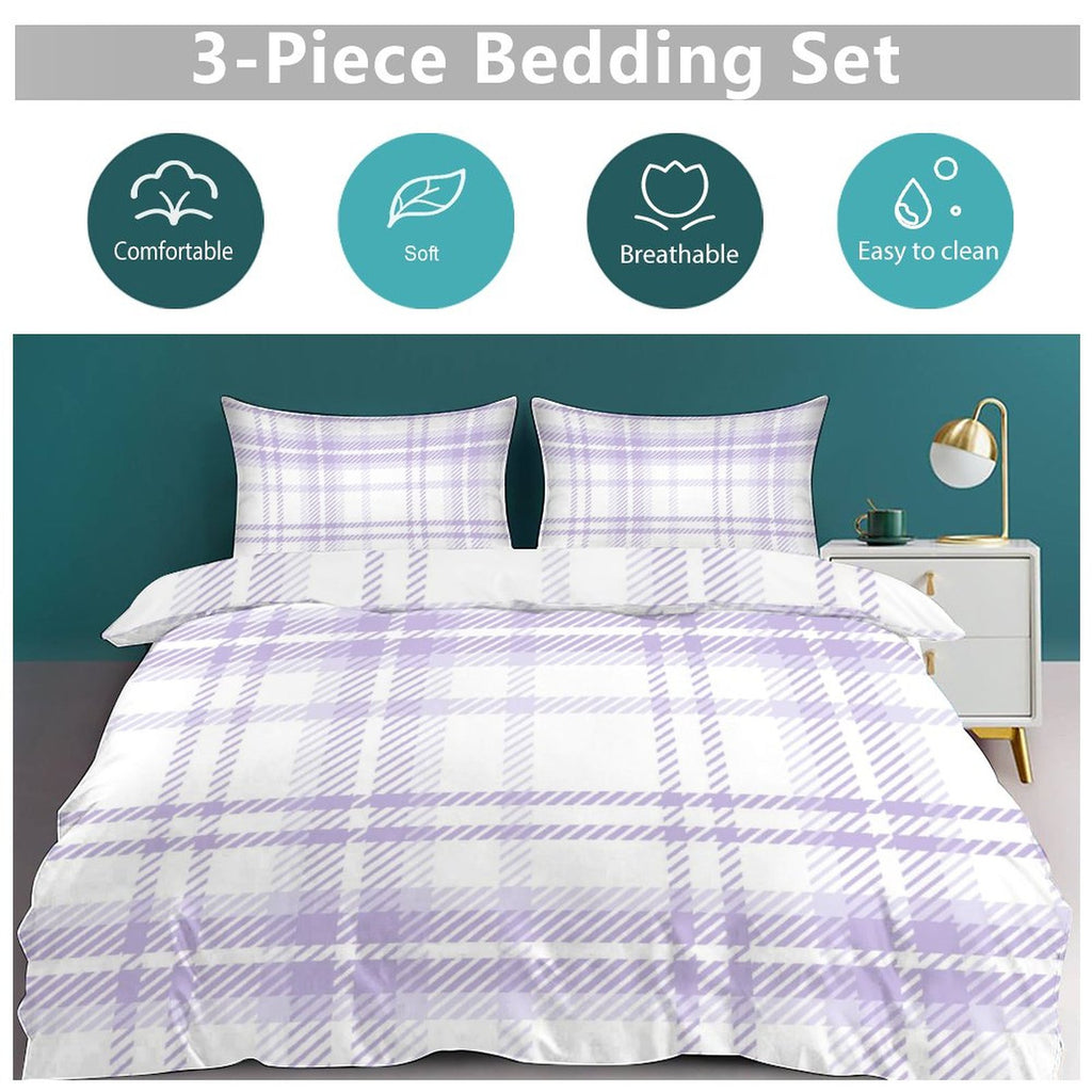 Queen 3-Piece Bedding Set-90"x90"/ 229x229cm