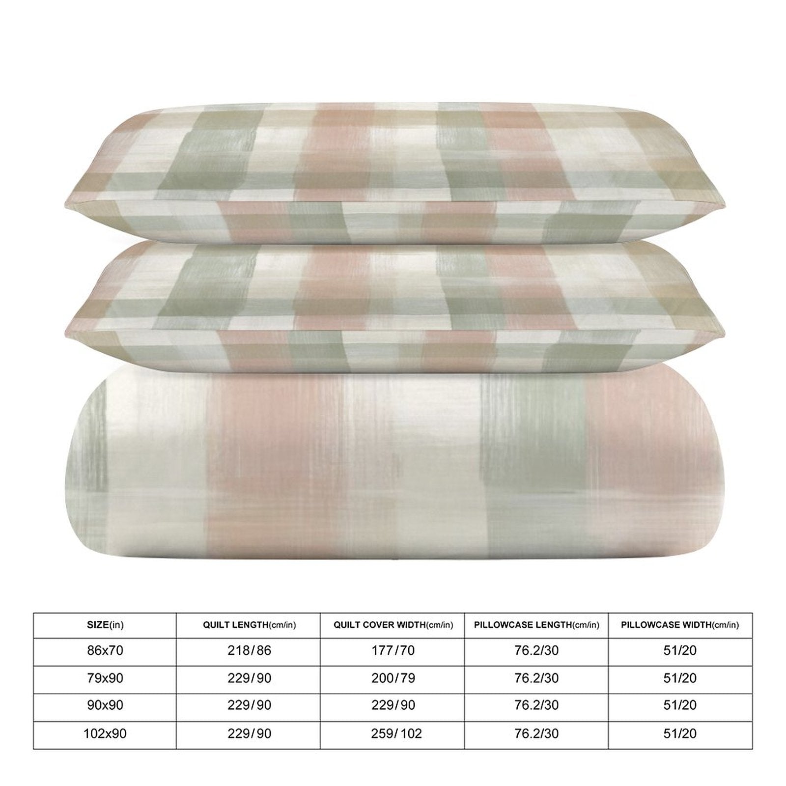 Full 3-Piece Bedding Set-86"×70"/ 218×177cm