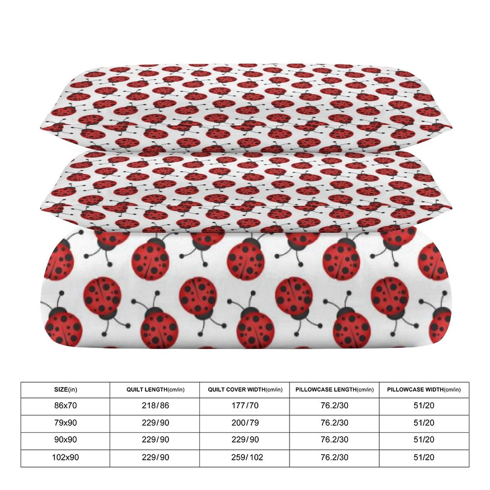 Queen 3-Piece Bedding Set-90"x90"/ 229x229cm